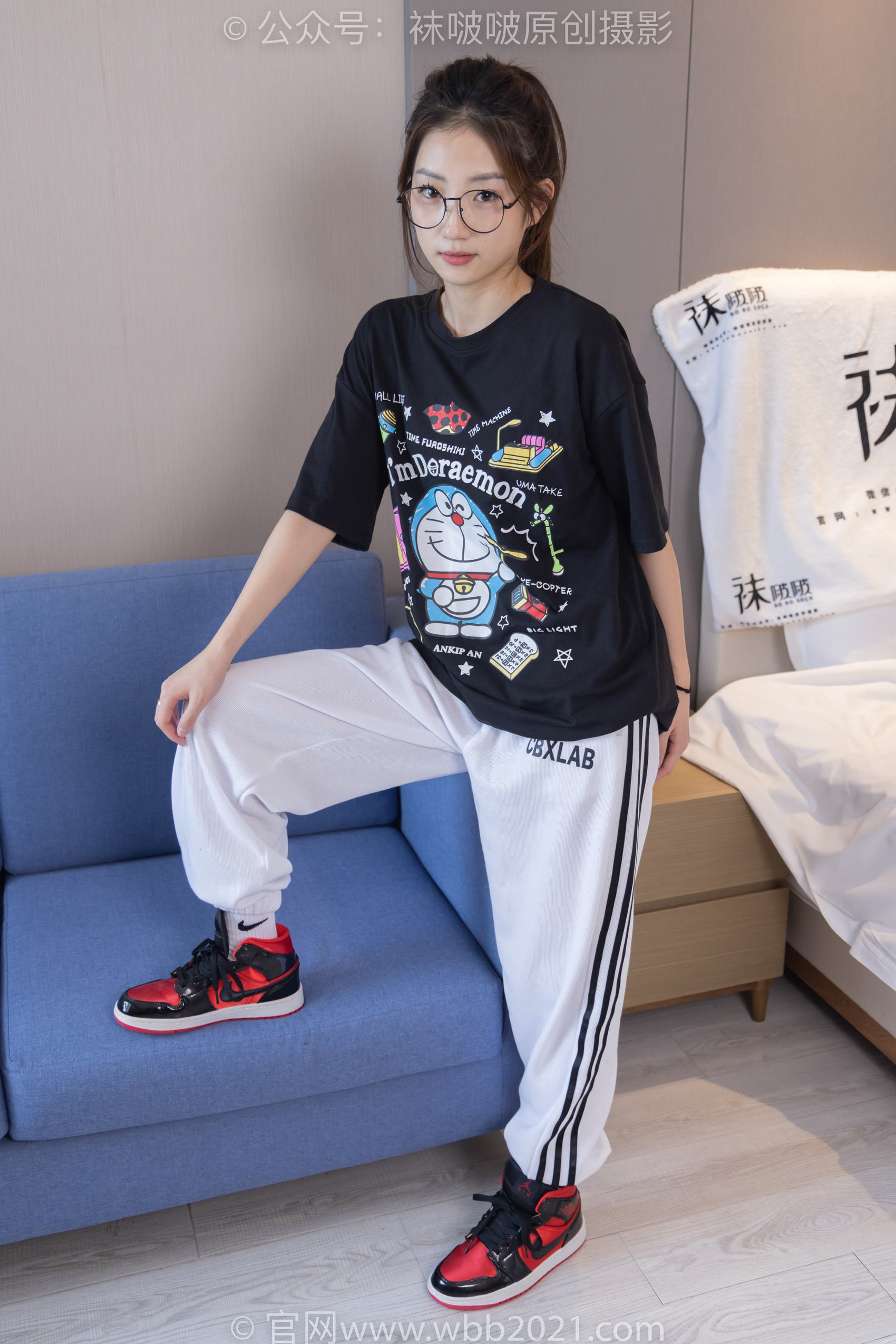 图片[21]-[BoBoSocks袜啵啵]NO.382 小沫-板鞋、白棉袜[143P] – 速更版-美库