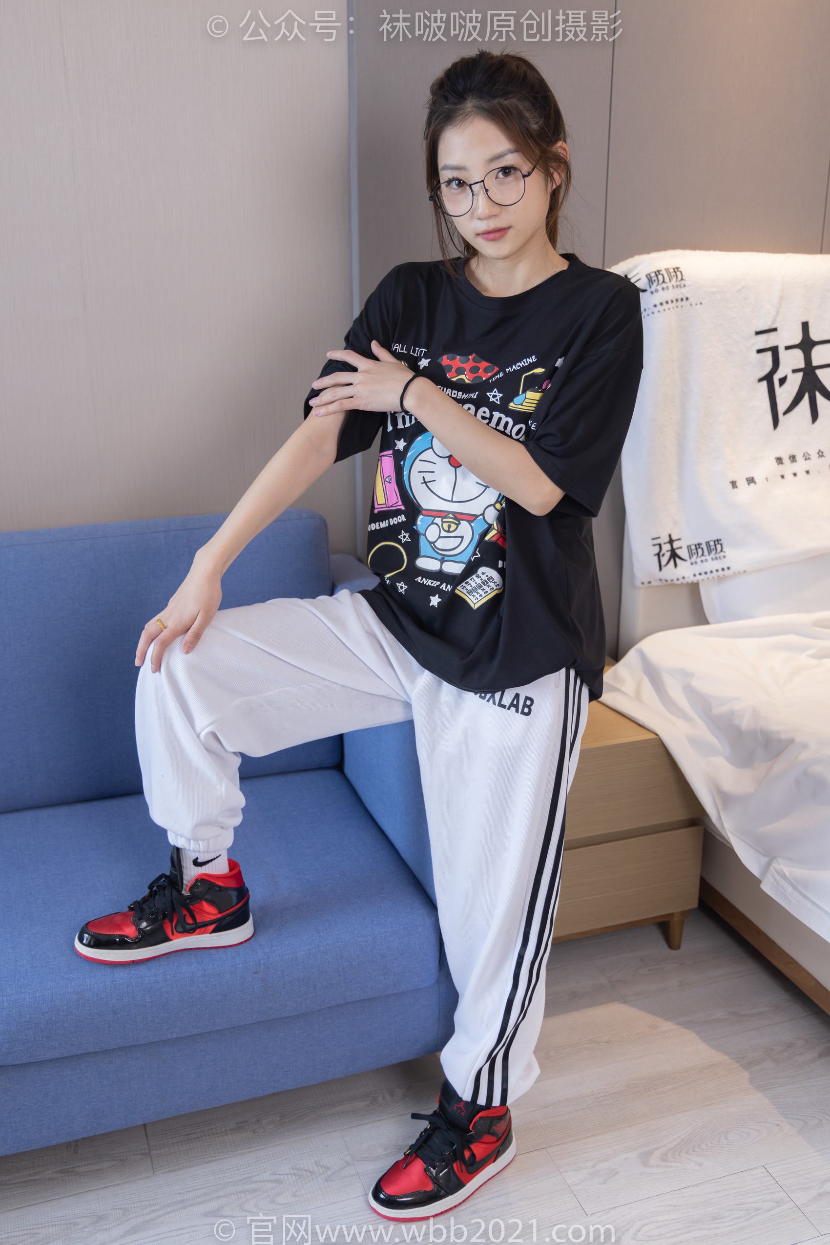 图片[22]-[BoBoSocks袜啵啵]NO.382 小沫-板鞋、白棉袜[143P] – 速更版-美库