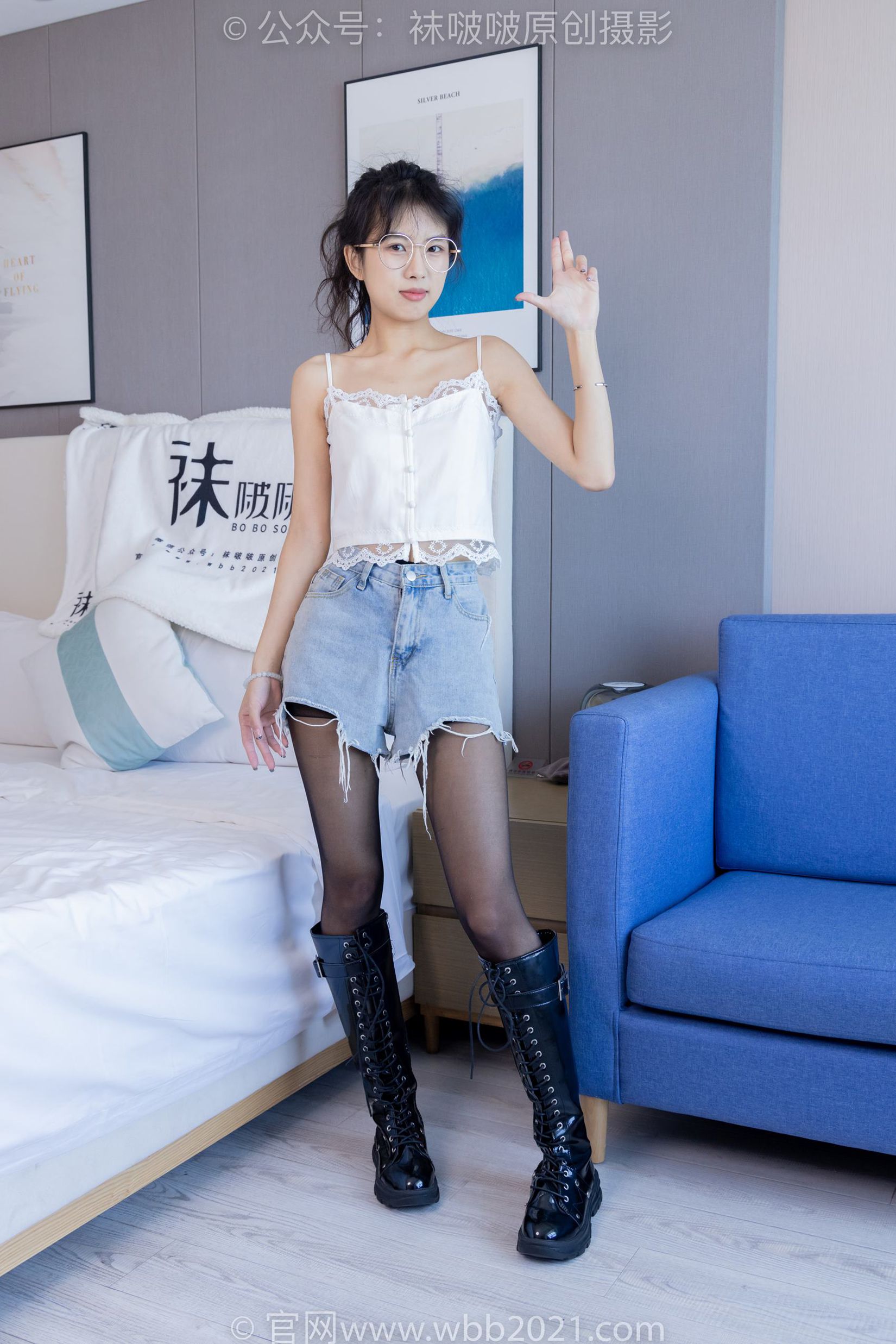 图片[150]-[BoBoSocks袜啵啵]NO.383 奶油-长靴、高跟长靴、黑丝、网袜、裸足[150P] – 速更版-美库