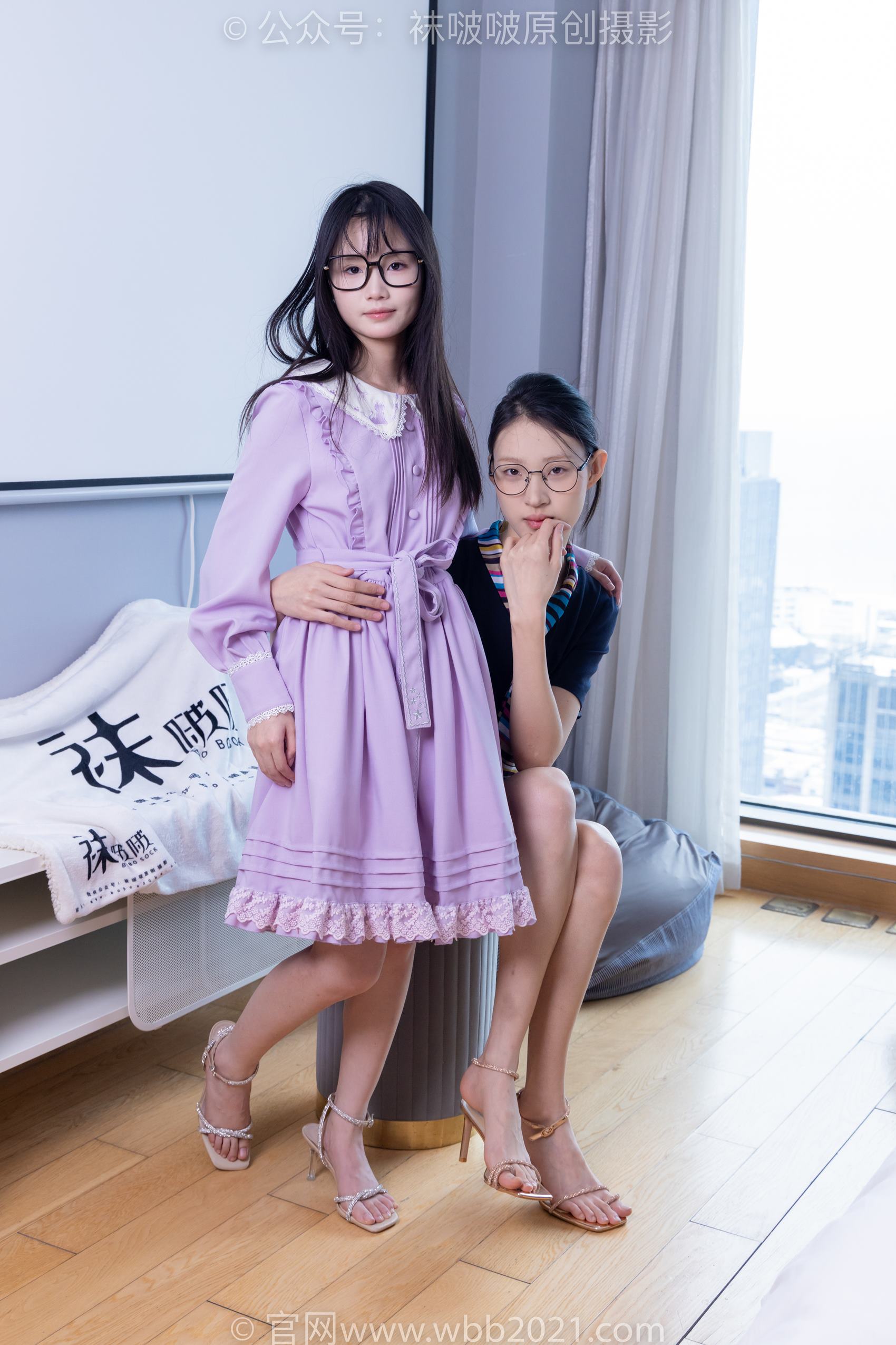 图片[55]-[BoBoSocks袜啵啵]NO.384 雪糕甜甜圈-两双高跟凉鞋、黑丝、白丝、裸足[183P] – 速更版-美库