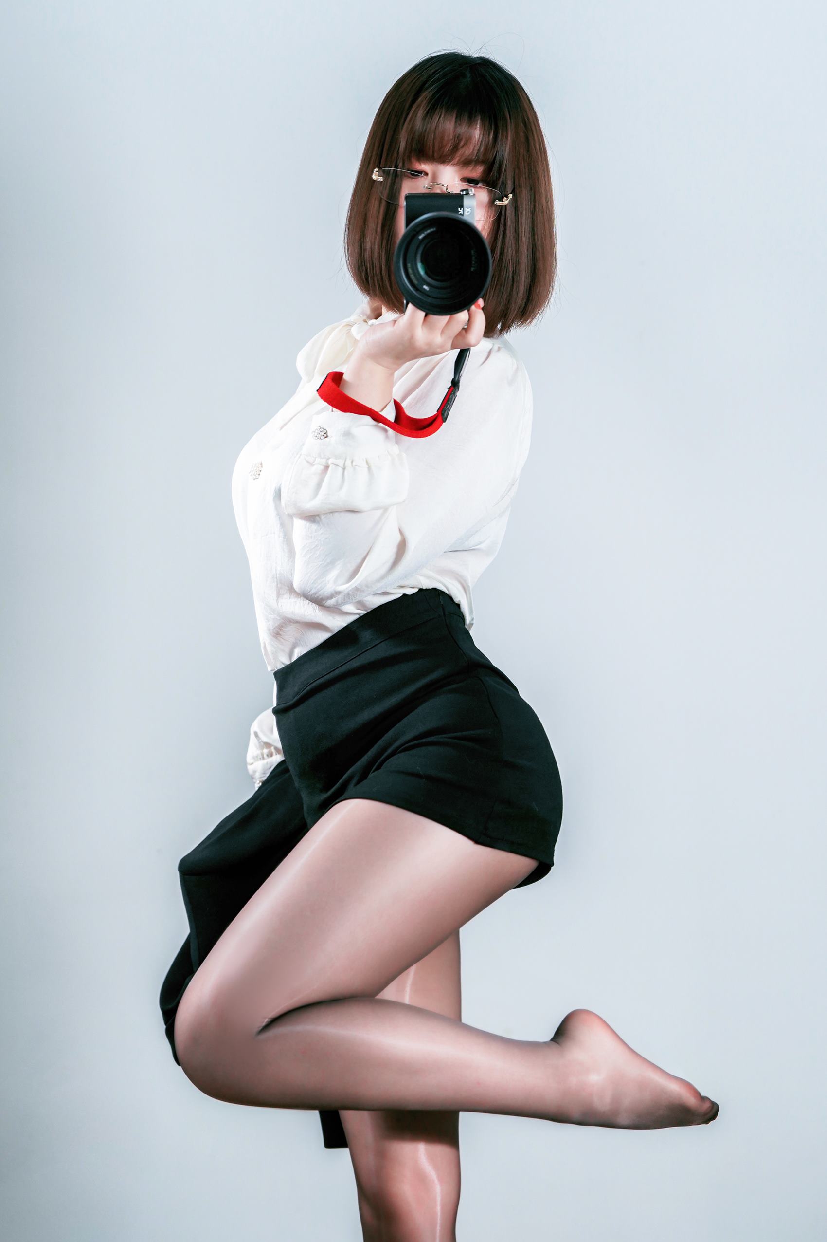 图片[17]-半半子  – OL自撮[28P] – 速更版-美库