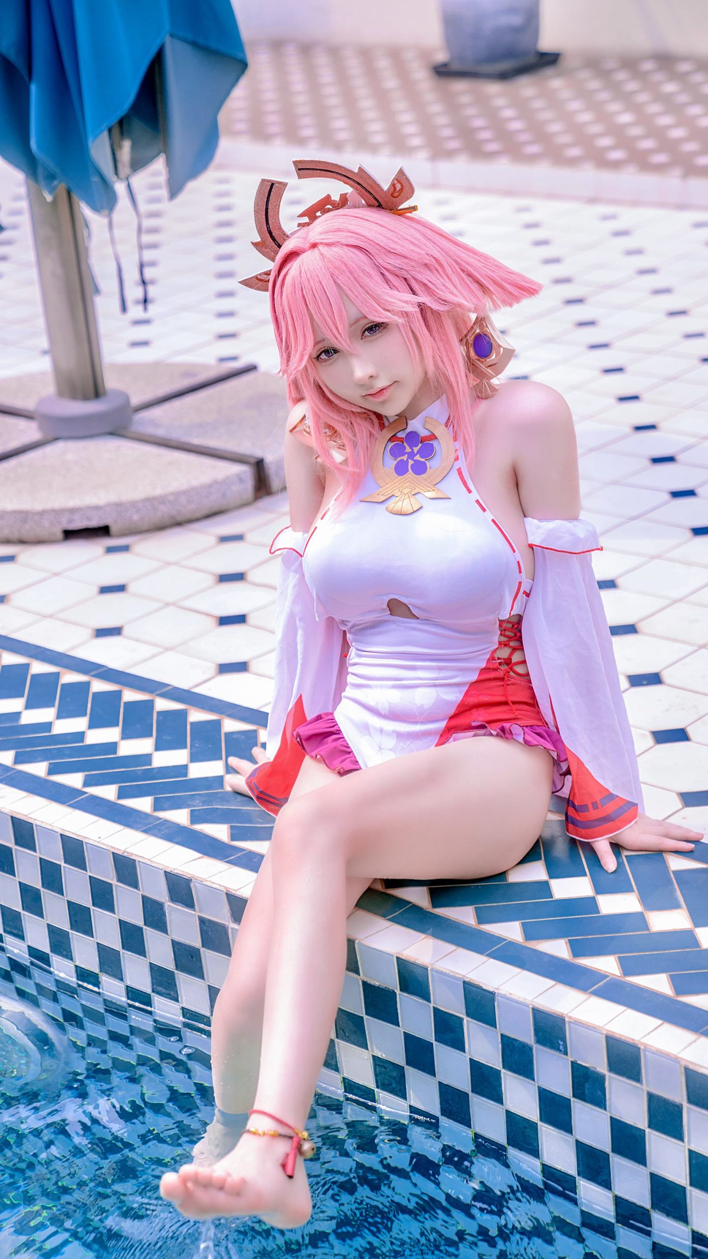 图片[10]-樱梨梨  – 八重神子泳装[29P] – 速更版-美库