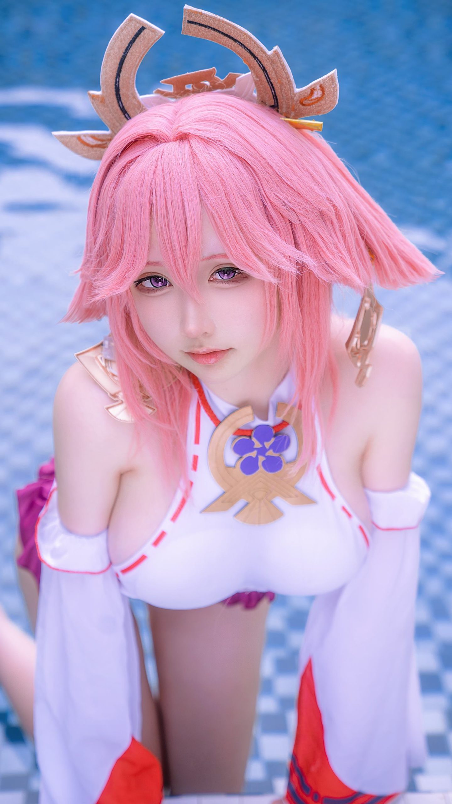 图片[12]-樱梨梨  – 八重神子泳装[29P] – 速更版-美库