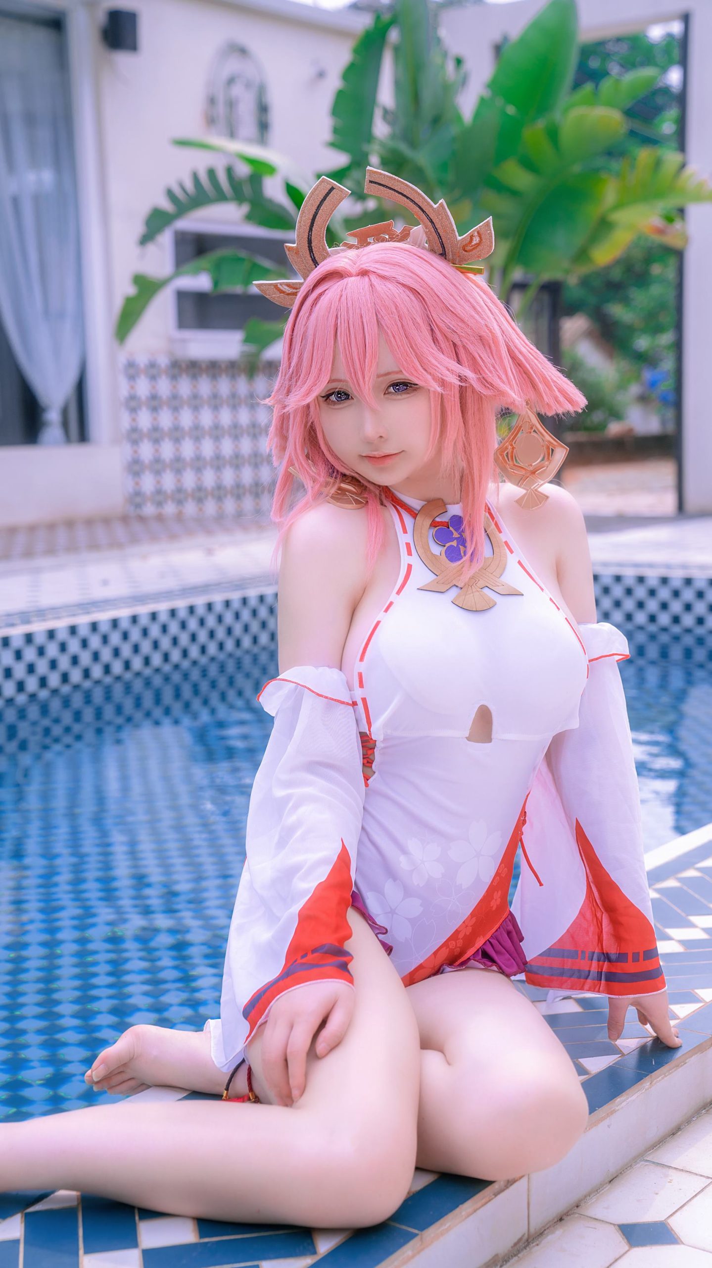 图片[23]-樱梨梨  – 八重神子泳装[29P] – 速更版-美库