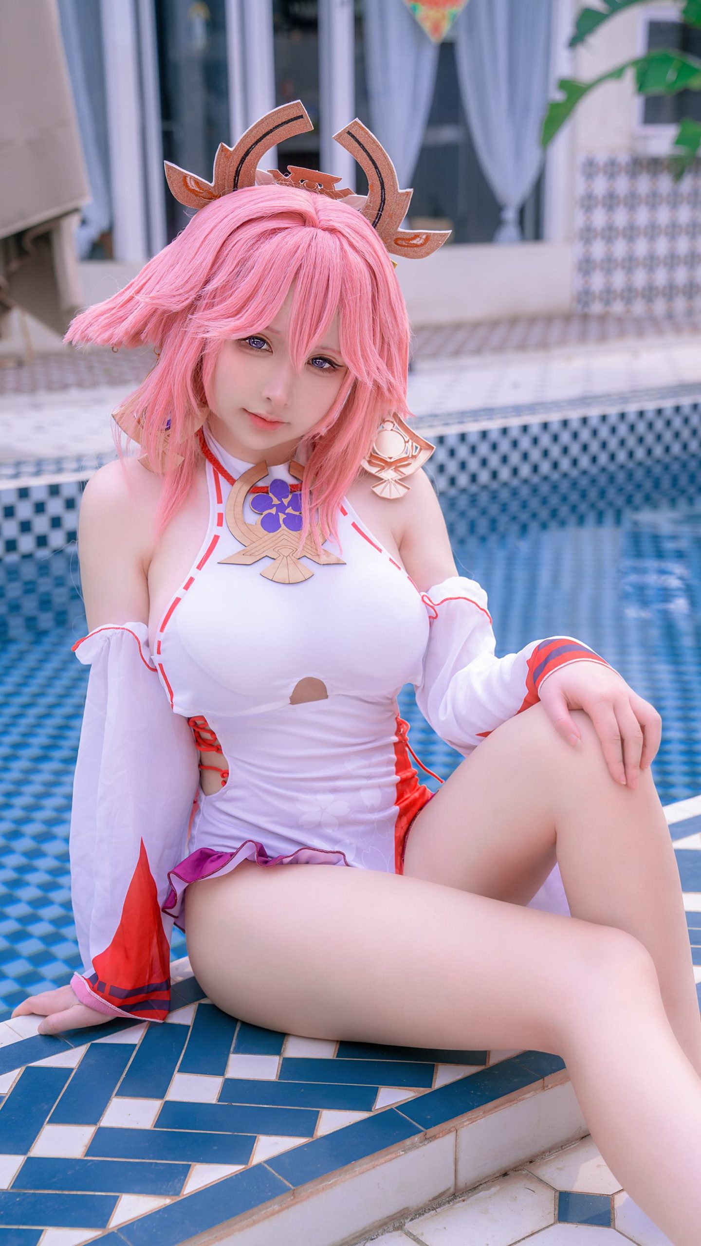 图片[27]-樱梨梨  – 八重神子泳装[29P] – 速更版-美库