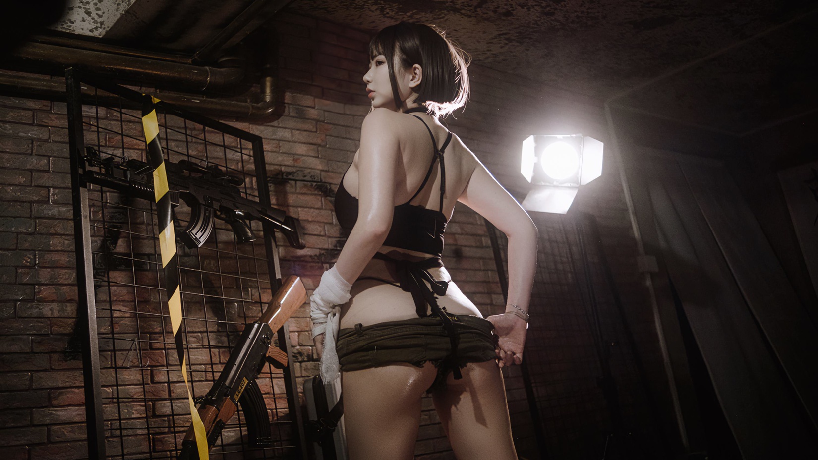 图片[17]-Tina很妖孽呀 – 短发女特工[18P] – 速更版-美库