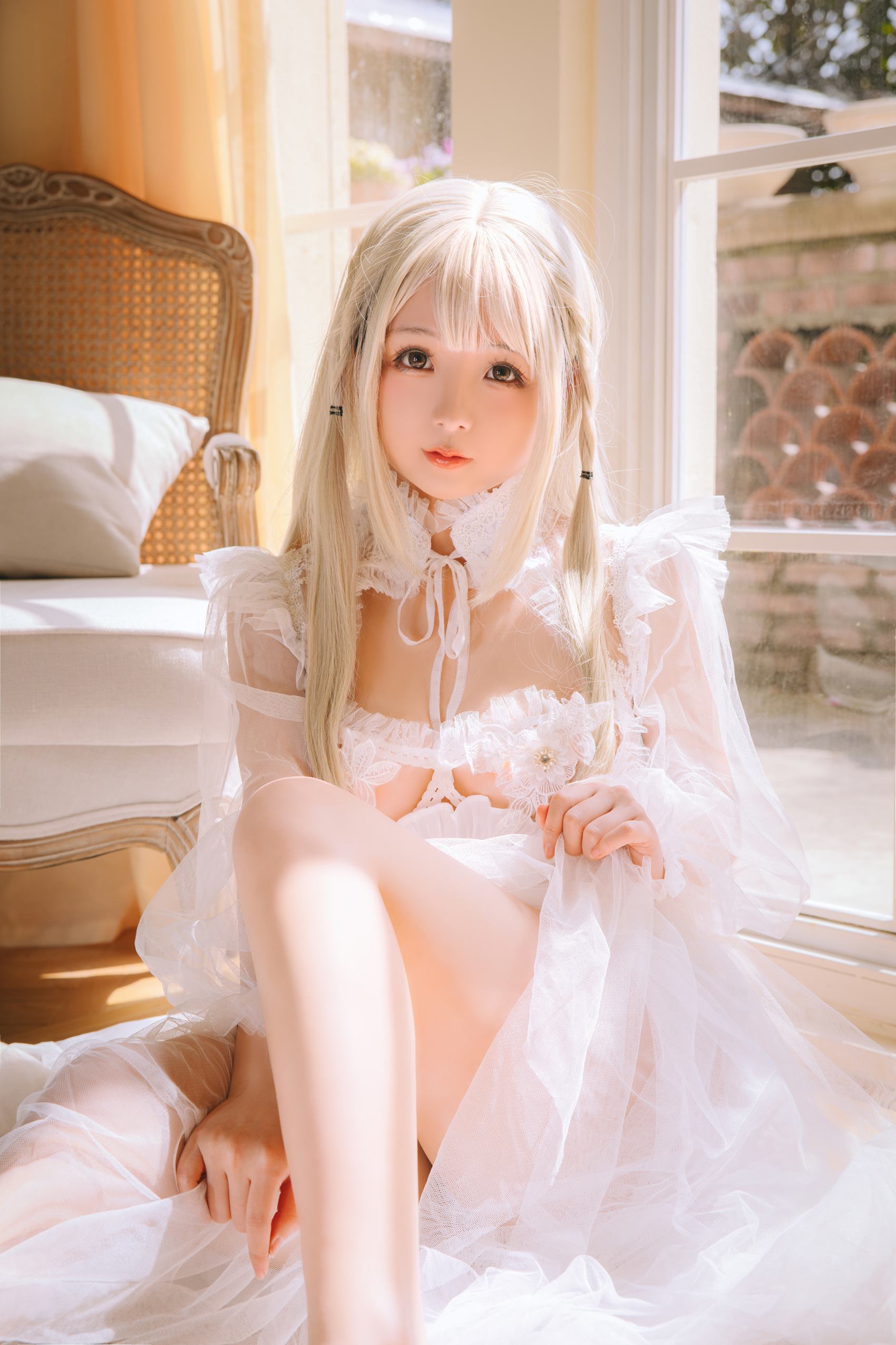 图片[13]-日奈娇  – 白纱衣[14P] – 速更版-美库