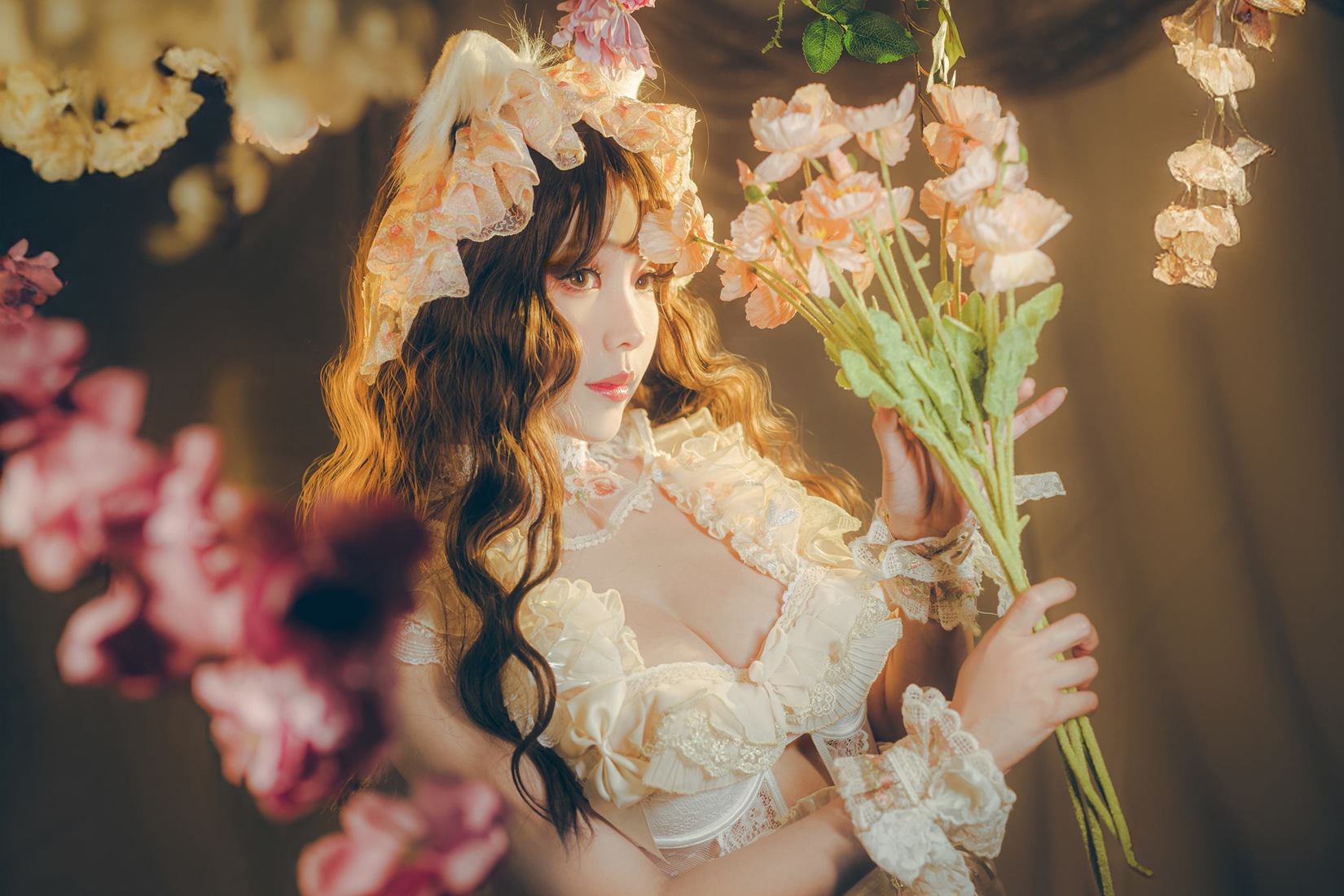 图片[25]-Ely_eee(ElyEE子)  – Red panda~Lingerie 小熊貓古典蕾絲[25P] – 速更版-美库