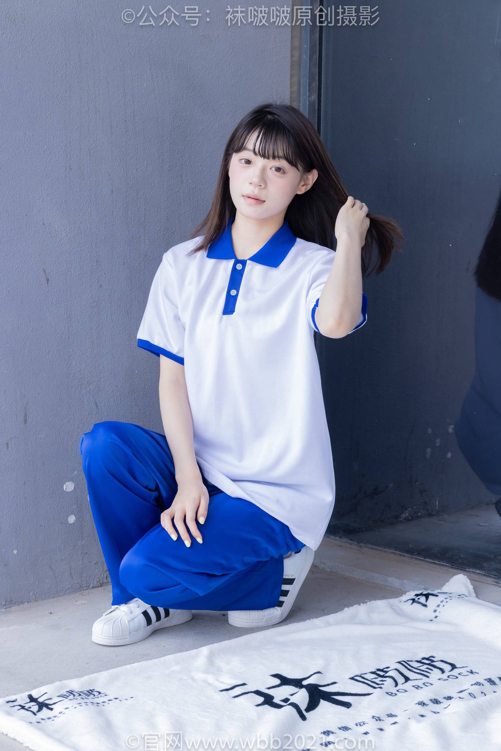 图片[20]-[BoBoSocks袜啵啵]NO.393 糯米-板鞋、白棉袜、裸足、校服[150P] – 速更版-美库