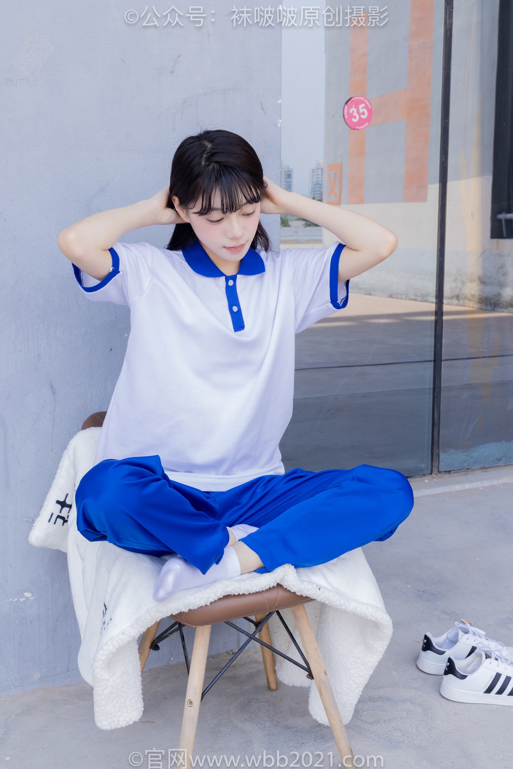 图片[67]-[BoBoSocks袜啵啵]NO.393 糯米-板鞋、白棉袜、裸足、校服[150P] – 速更版-美库