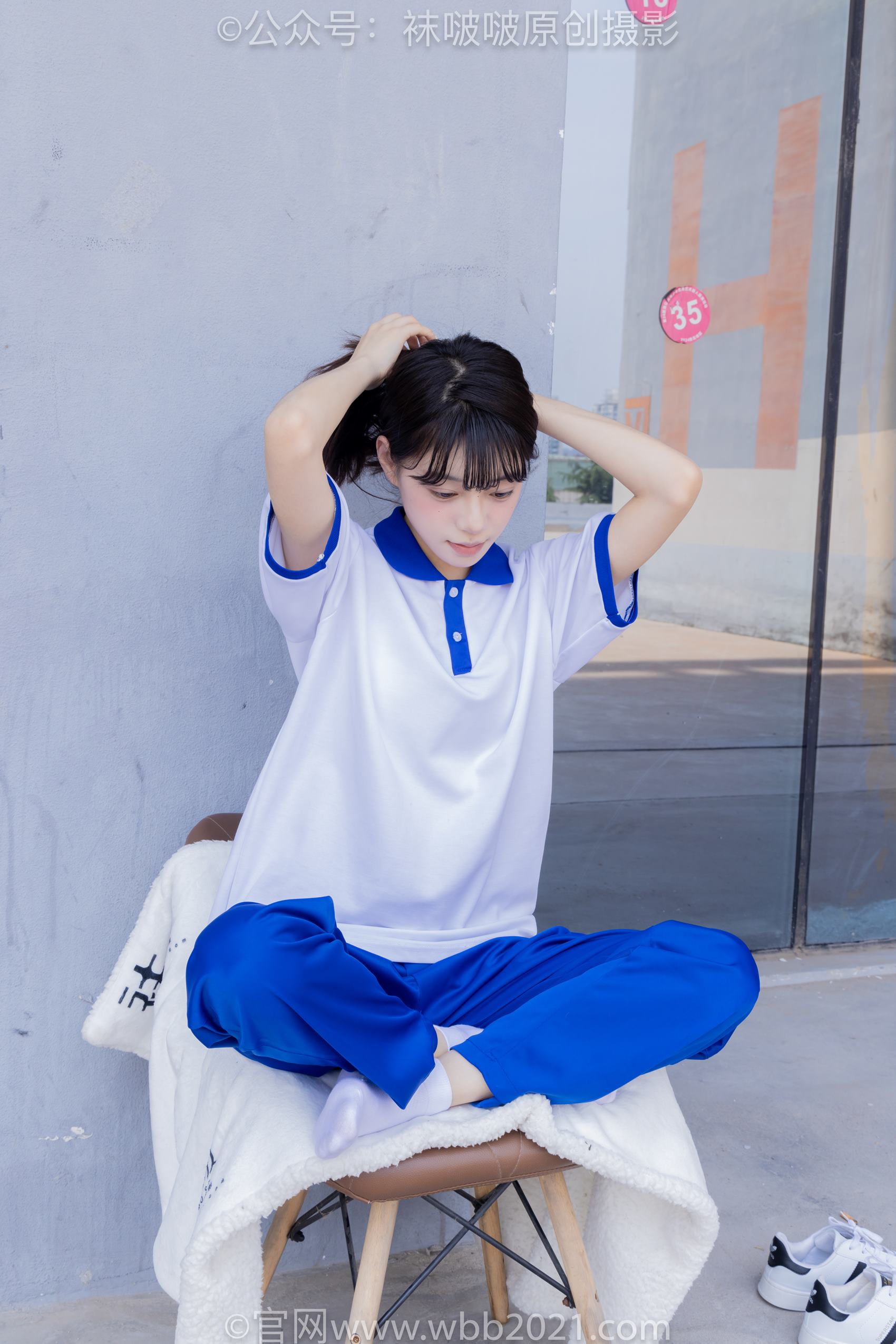 图片[68]-[BoBoSocks袜啵啵]NO.393 糯米-板鞋、白棉袜、裸足、校服[150P] – 速更版-美库