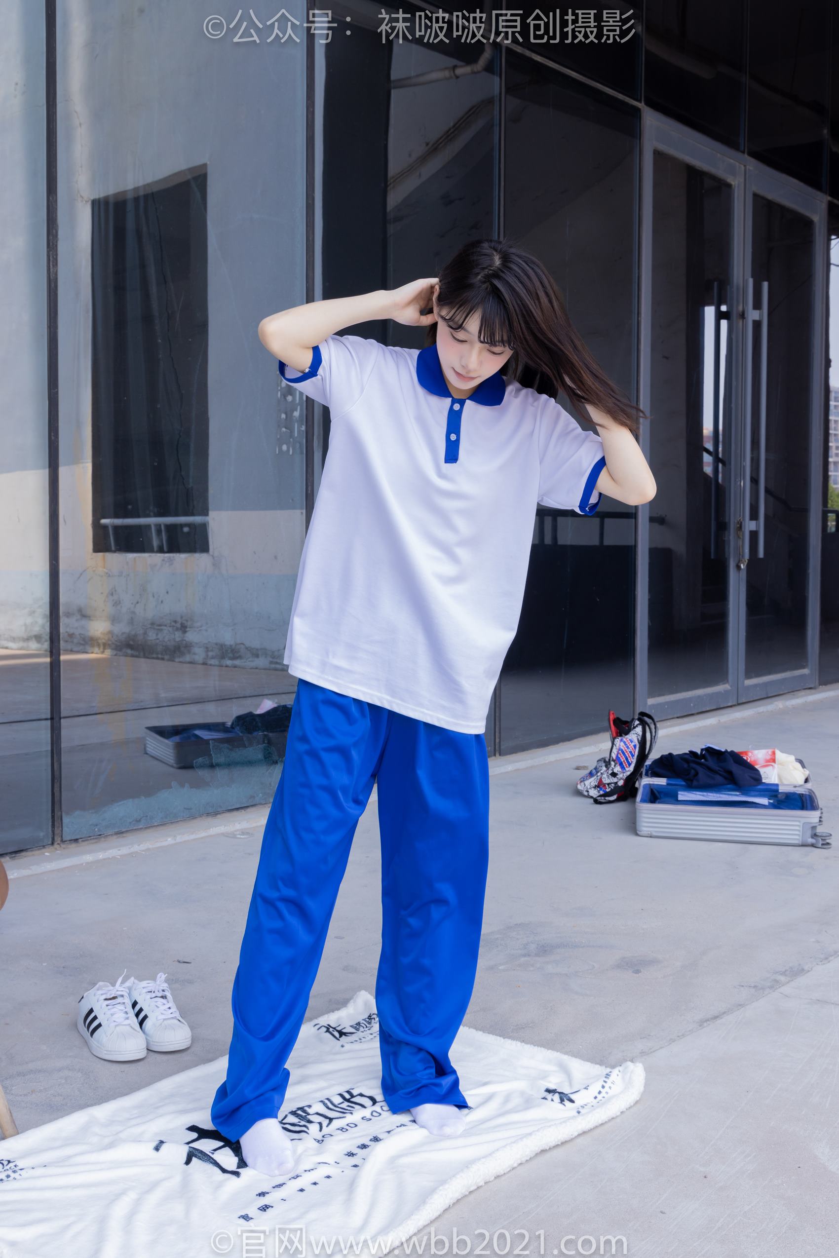 图片[90]-[BoBoSocks袜啵啵]NO.393 糯米-板鞋、白棉袜、裸足、校服[150P] – 速更版-美库