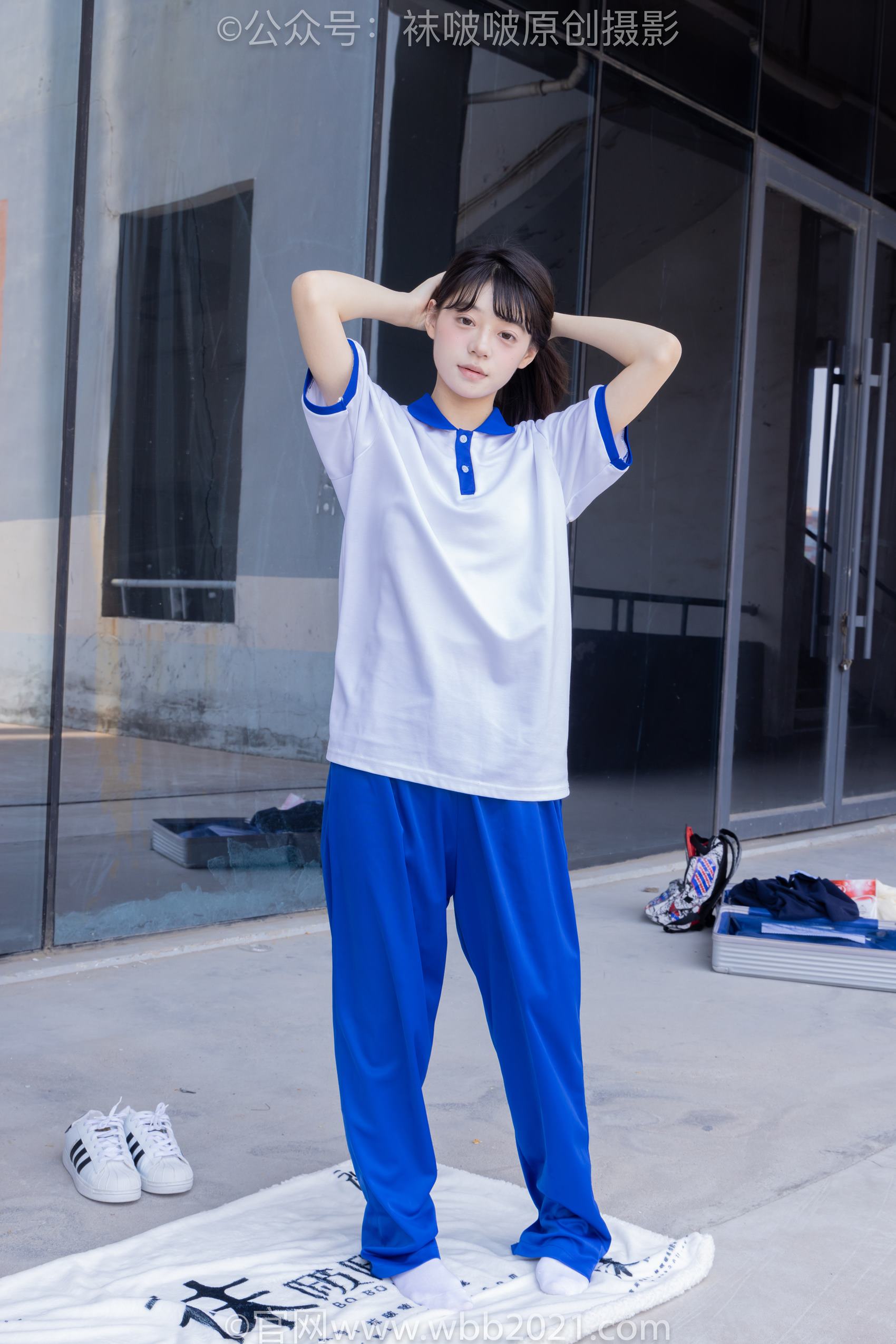 图片[91]-[BoBoSocks袜啵啵]NO.393 糯米-板鞋、白棉袜、裸足、校服[150P] – 速更版-美库