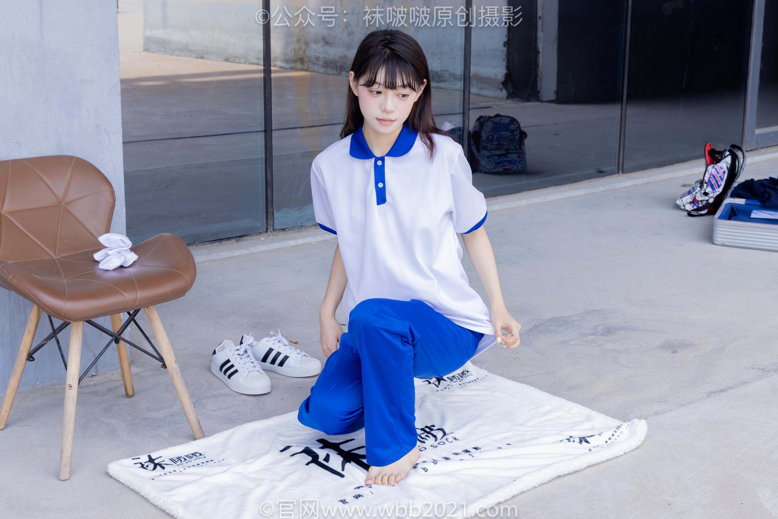 图片[121]-[BoBoSocks袜啵啵]NO.393 糯米-板鞋、白棉袜、裸足、校服[150P] – 速更版-美库