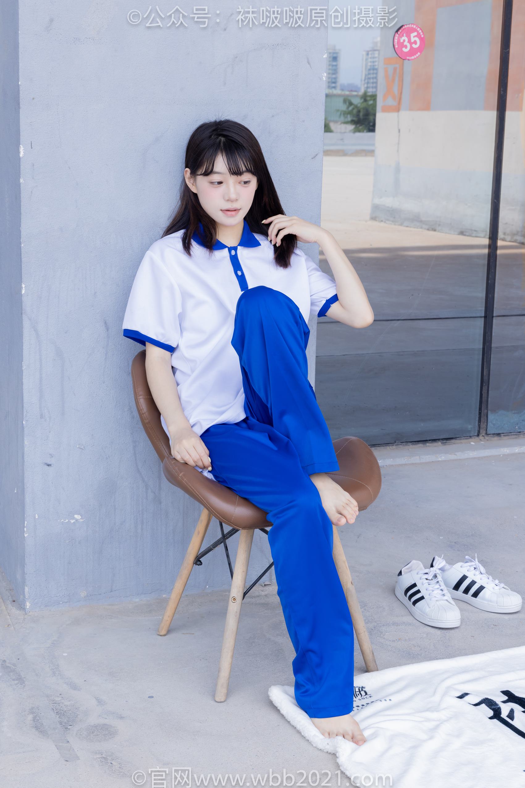 图片[124]-[BoBoSocks袜啵啵]NO.393 糯米-板鞋、白棉袜、裸足、校服[150P] – 速更版-美库