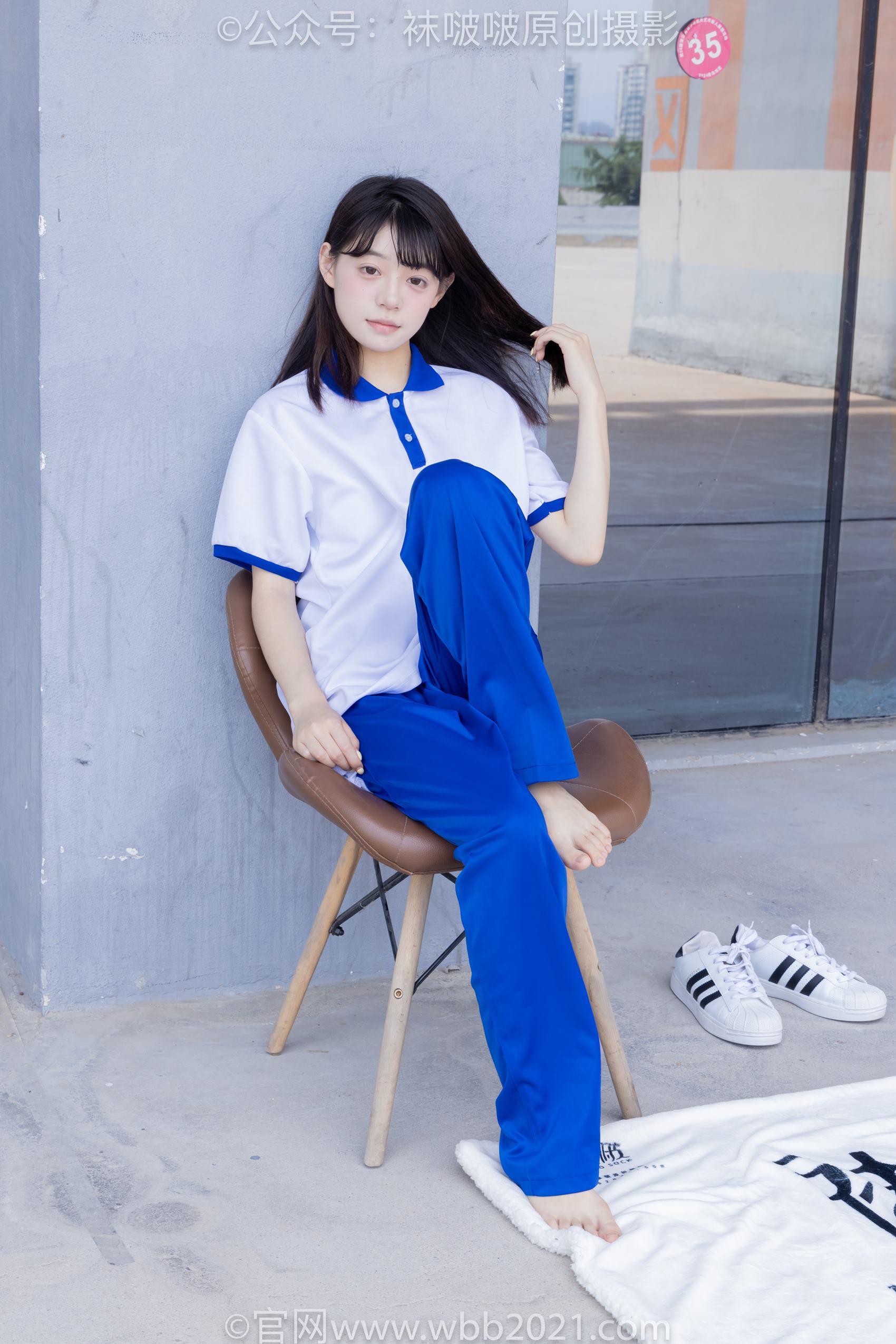 图片[125]-[BoBoSocks袜啵啵]NO.393 糯米-板鞋、白棉袜、裸足、校服[150P] – 速更版-美库