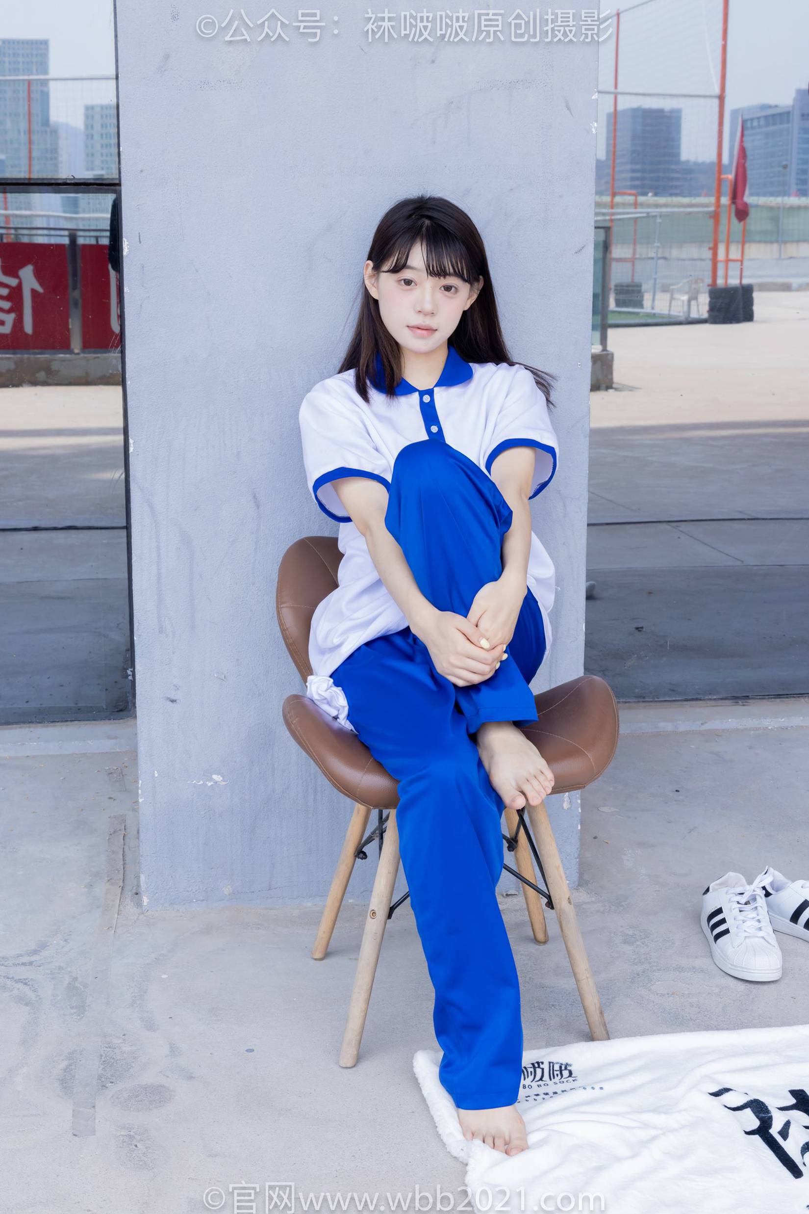 图片[128]-[BoBoSocks袜啵啵]NO.393 糯米-板鞋、白棉袜、裸足、校服[150P] – 速更版-美库