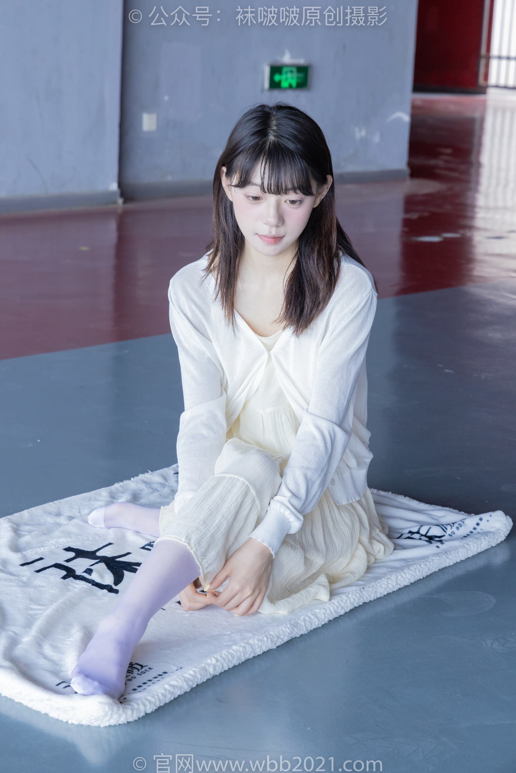 图片[123]-[BoBoSocks袜啵啵]NO.395 糯米-板鞋、白丝[145P] – 速更版-美库