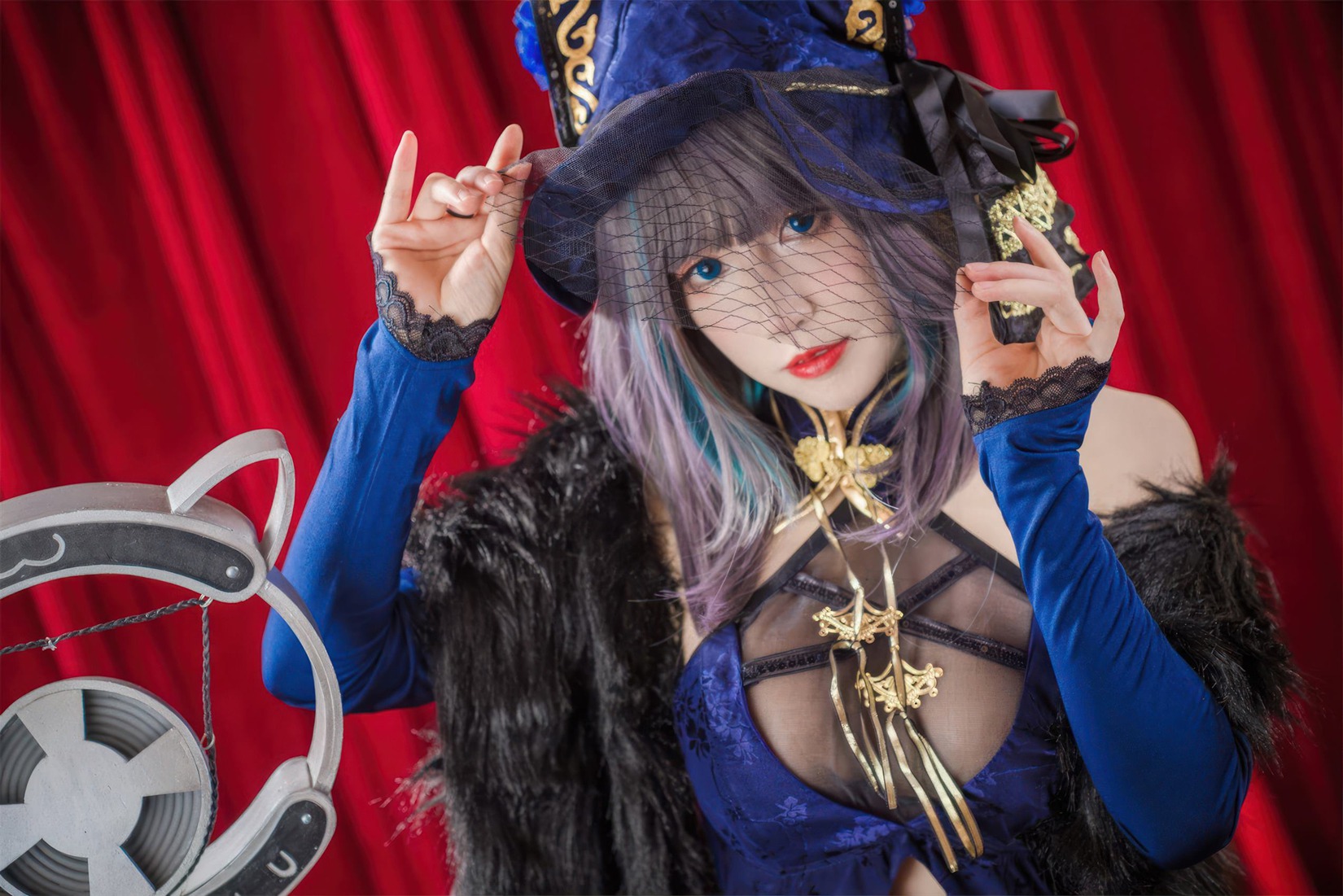 图片[14]-Coser衣衣  碧蓝航线 柴郡旗袍[57P] – 速更版-美库