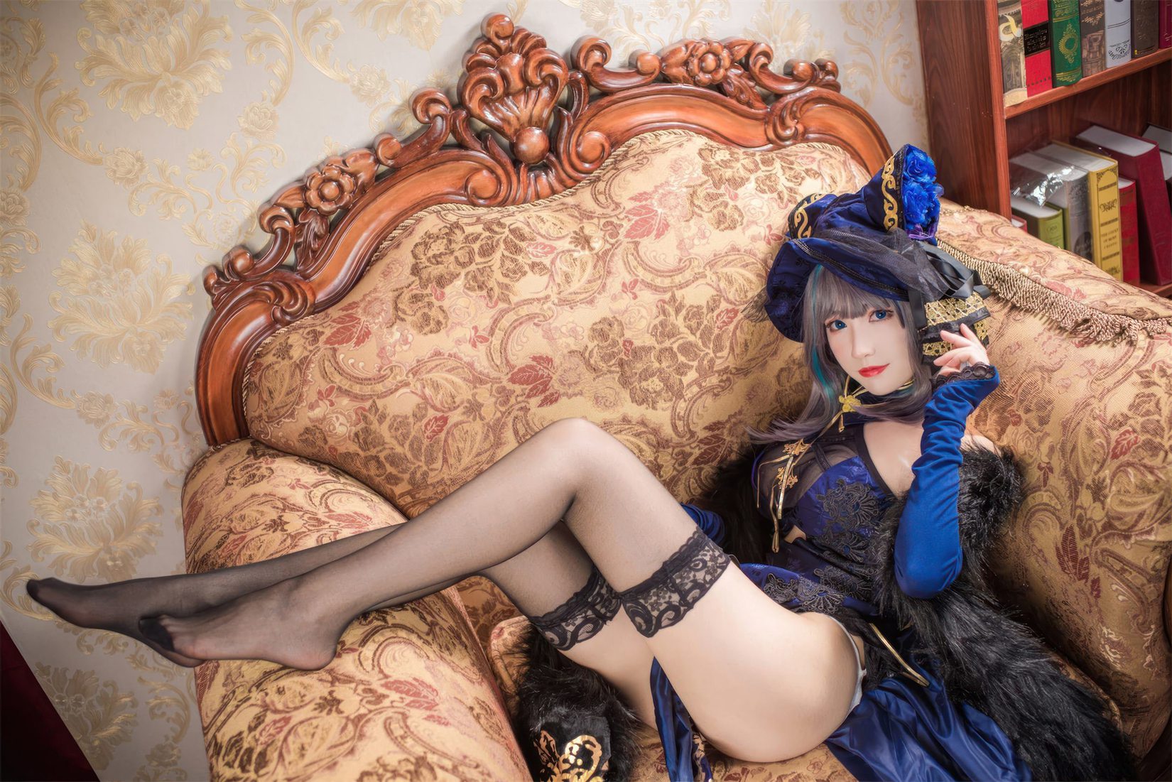 图片[29]-Coser衣衣  碧蓝航线 柴郡旗袍[57P] – 速更版-美库