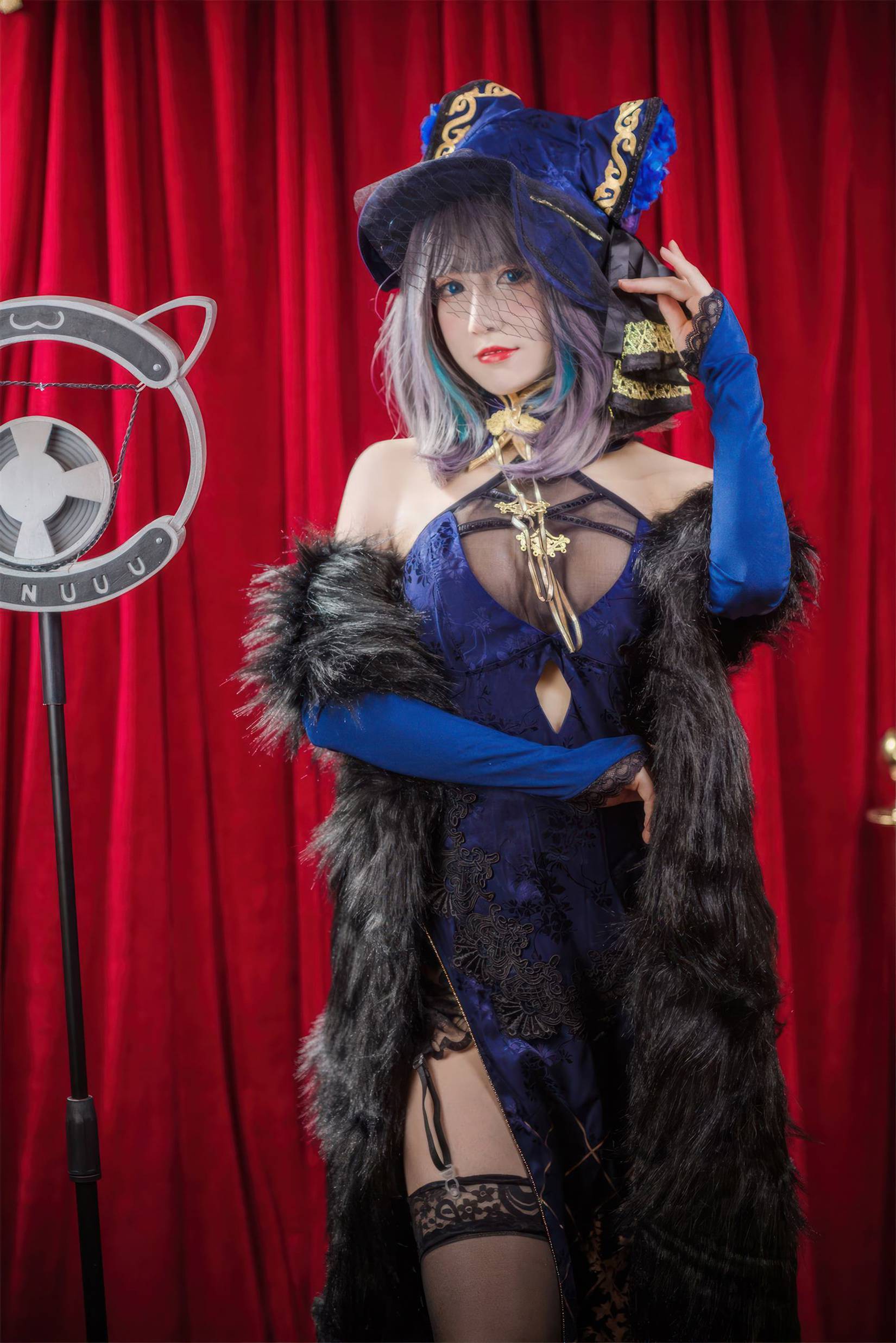 图片[36]-Coser衣衣  碧蓝航线 柴郡旗袍[57P] – 速更版-美库