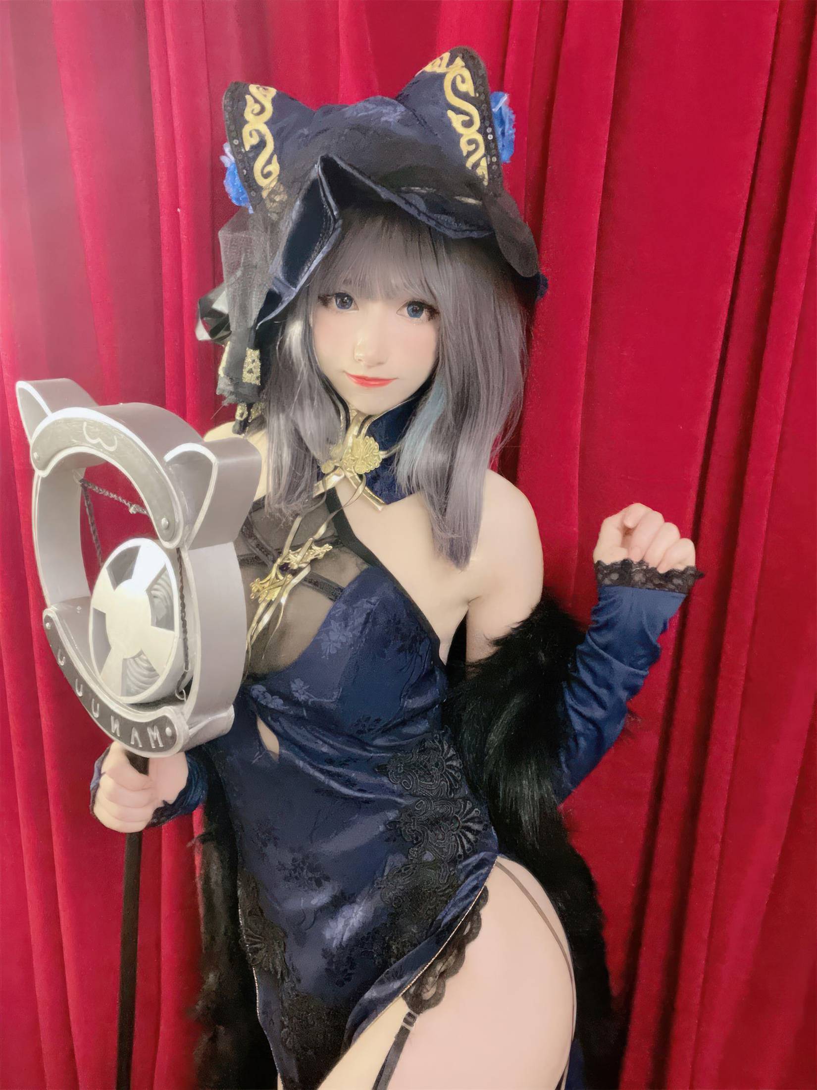 图片[39]-Coser衣衣  碧蓝航线 柴郡旗袍[57P] – 速更版-美库