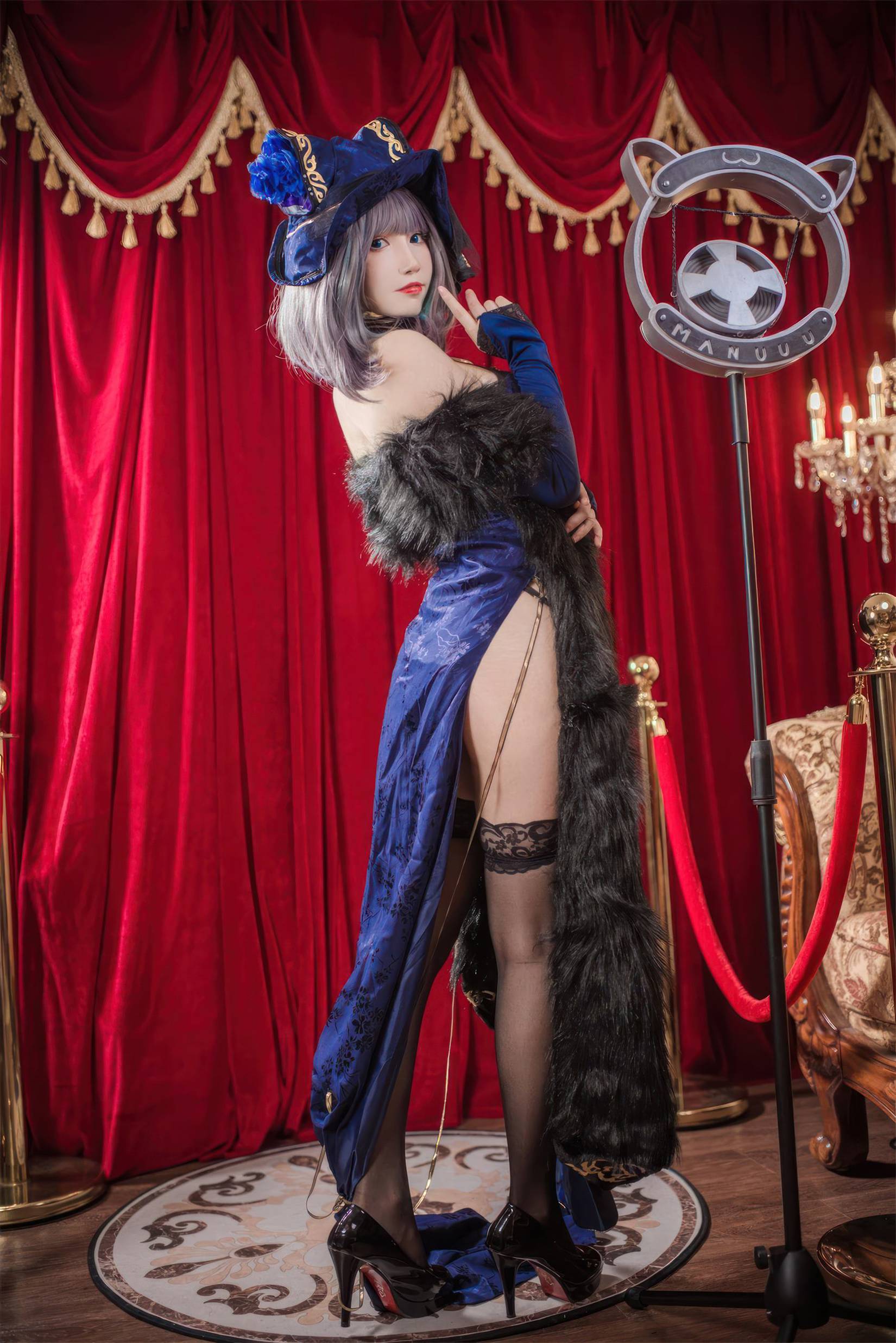 图片[48]-Coser衣衣  碧蓝航线 柴郡旗袍[57P] – 速更版-美库