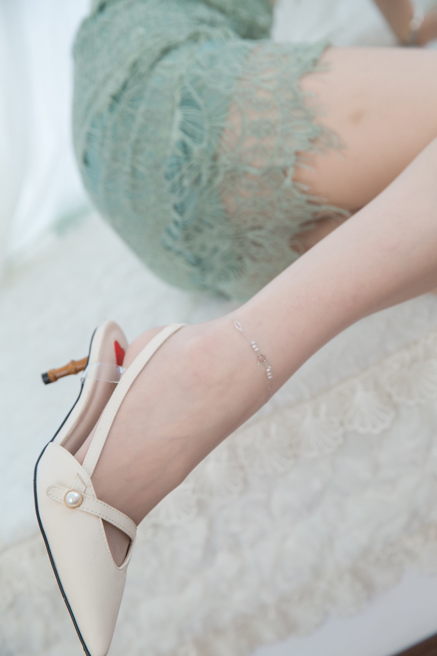 图片[70]-Sia不吃鱼 绿色吊带 [124P] – 速更版-美库