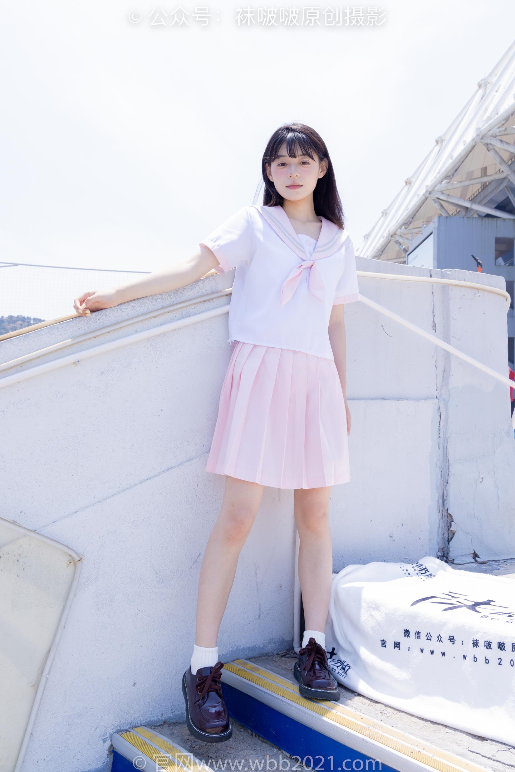 图片[19]-[BoBoSocks袜啵啵]NO.399 糯米-皮鞋、白棉袜、jk制服[145P] – 速更版-美库