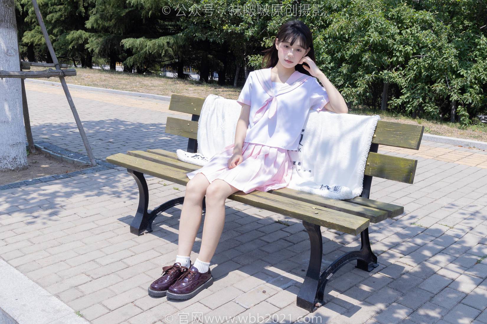 图片[33]-[BoBoSocks袜啵啵]NO.399 糯米-皮鞋、白棉袜、jk制服[145P] – 速更版-美库