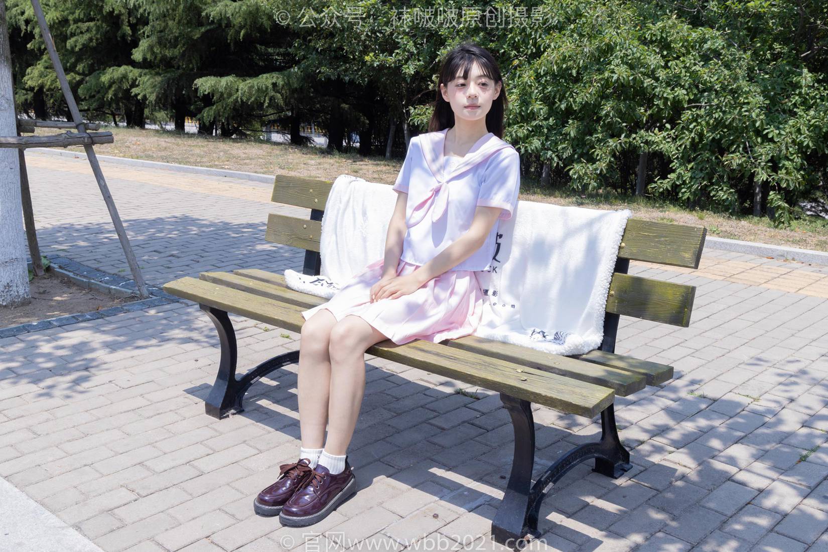 图片[34]-[BoBoSocks袜啵啵]NO.399 糯米-皮鞋、白棉袜、jk制服[145P] – 速更版-美库