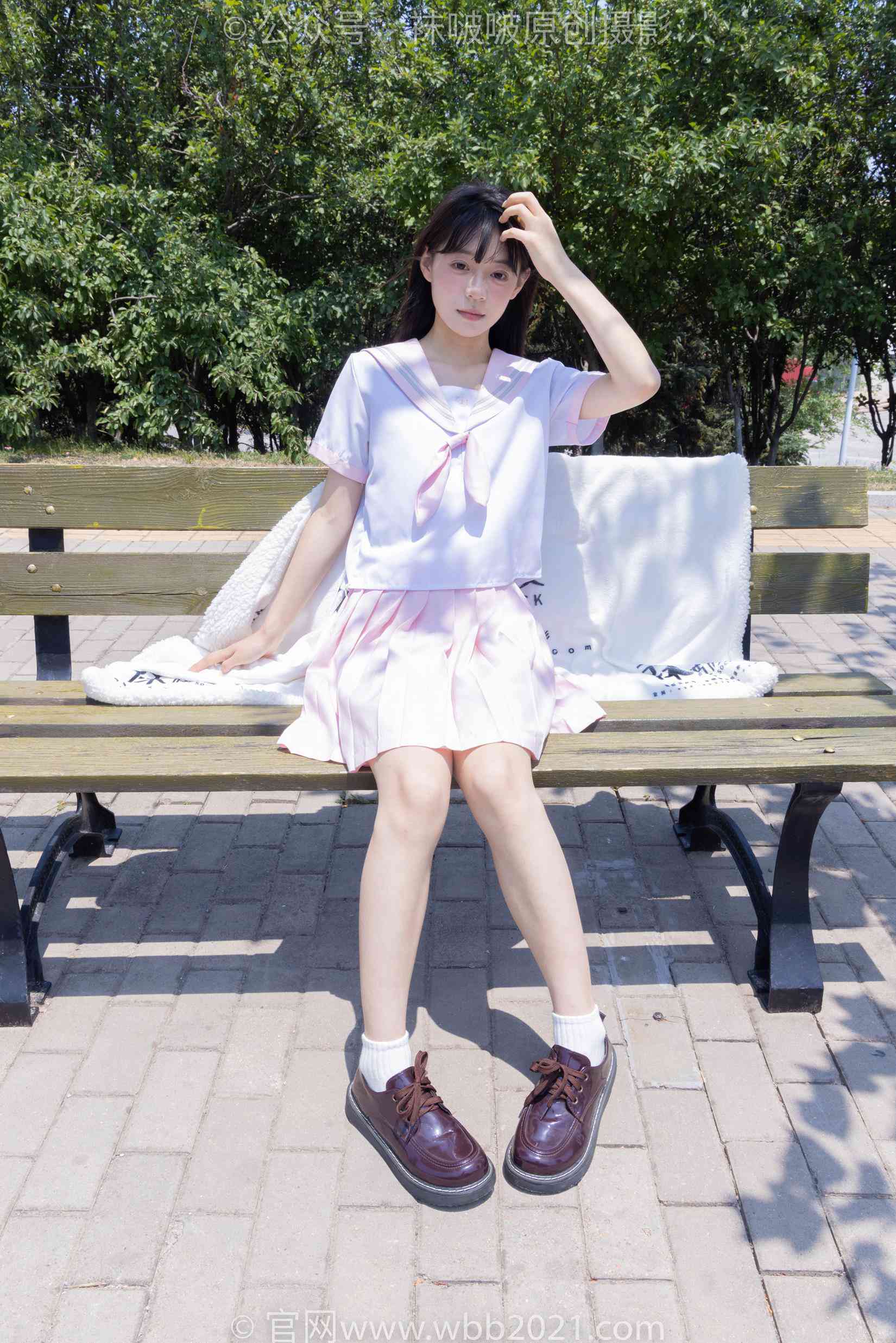 图片[43]-[BoBoSocks袜啵啵]NO.399 糯米-皮鞋、白棉袜、jk制服[145P] – 速更版-美库