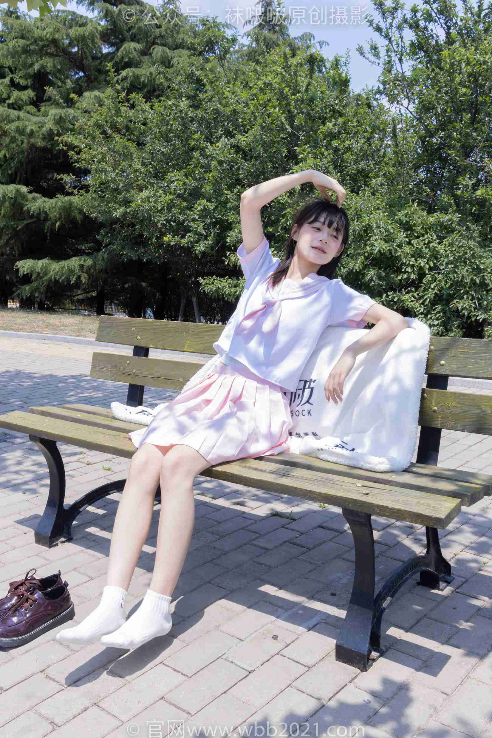 图片[54]-[BoBoSocks袜啵啵]NO.399 糯米-皮鞋、白棉袜、jk制服[145P] – 速更版-美库