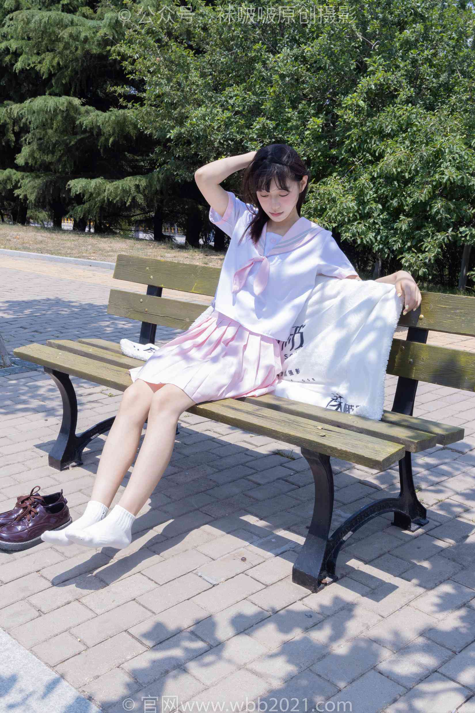 图片[55]-[BoBoSocks袜啵啵]NO.399 糯米-皮鞋、白棉袜、jk制服[145P] – 速更版-美库