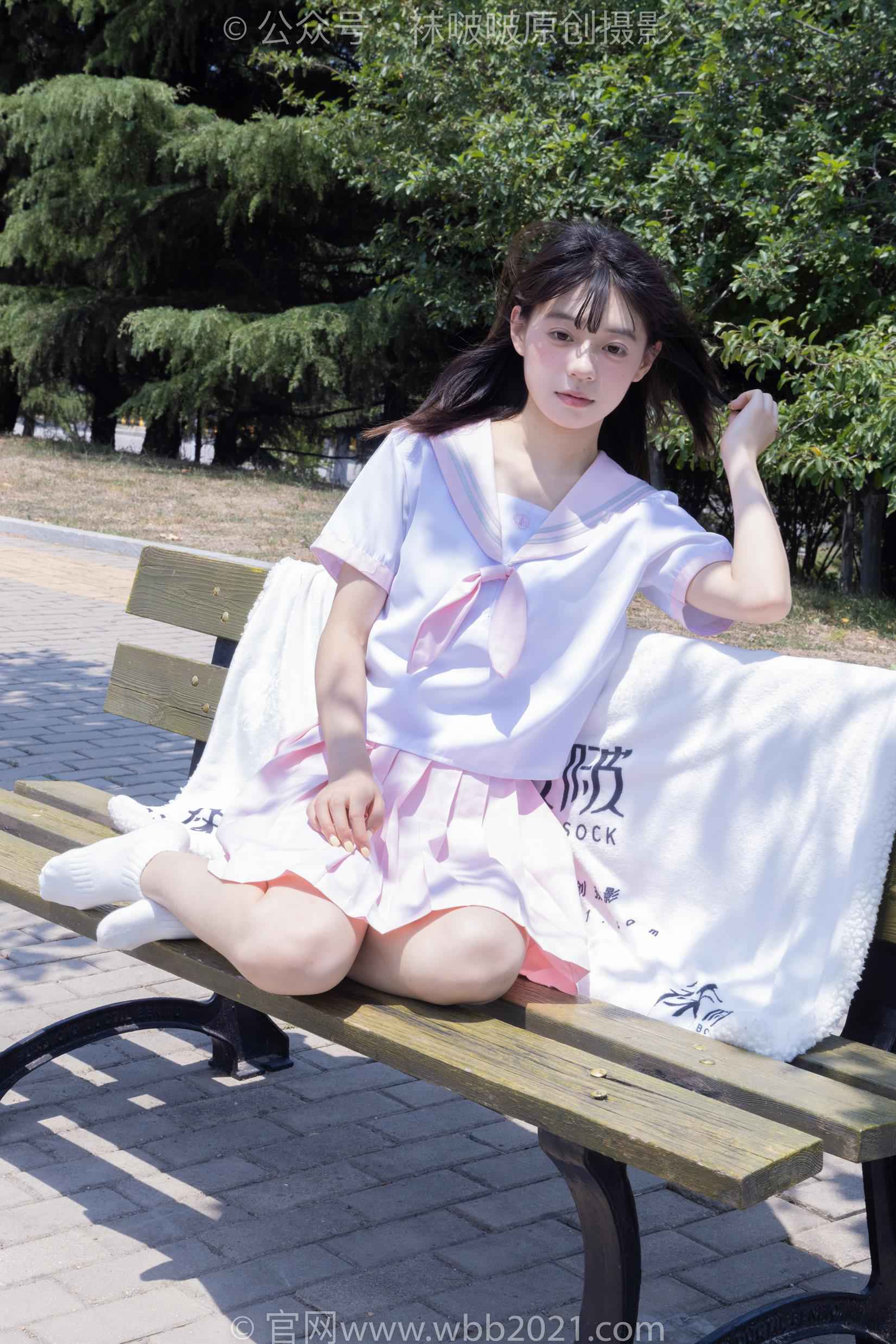 图片[56]-[BoBoSocks袜啵啵]NO.399 糯米-皮鞋、白棉袜、jk制服[145P] – 速更版-美库