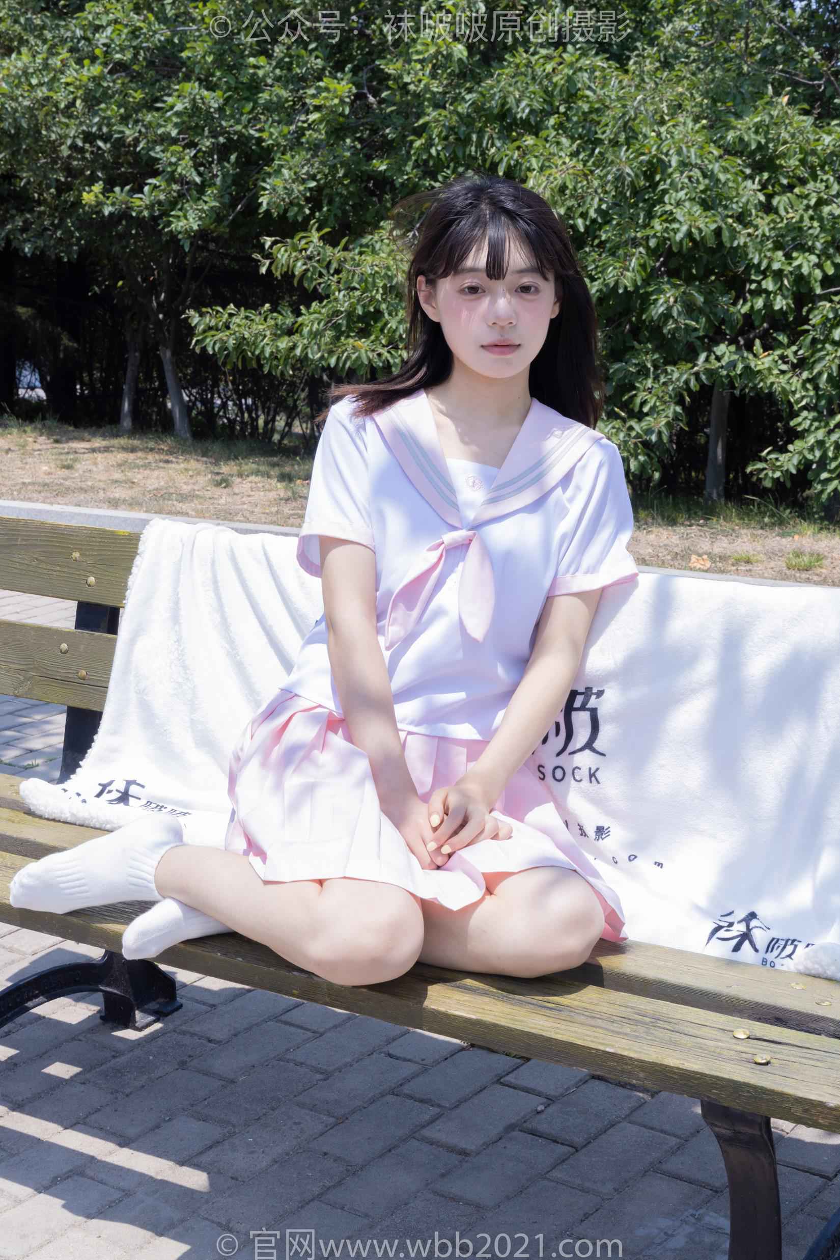 图片[59]-[BoBoSocks袜啵啵]NO.399 糯米-皮鞋、白棉袜、jk制服[145P] – 速更版-美库