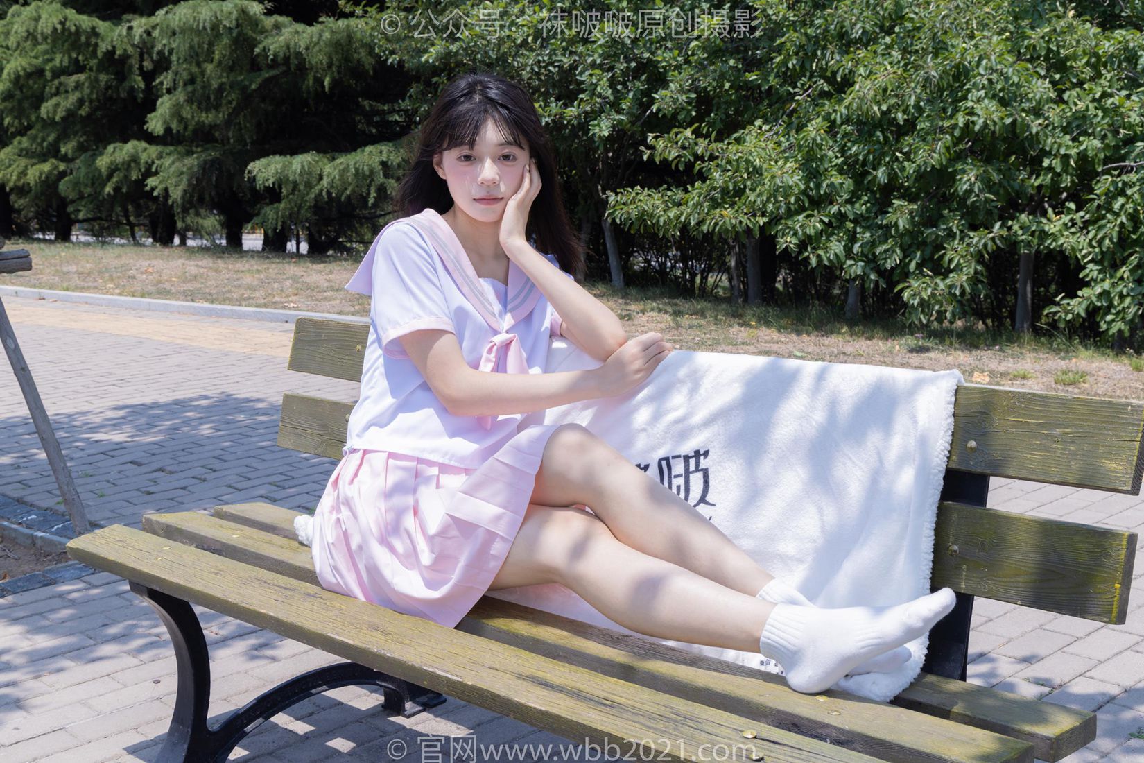 图片[61]-[BoBoSocks袜啵啵]NO.399 糯米-皮鞋、白棉袜、jk制服[145P] – 速更版-美库