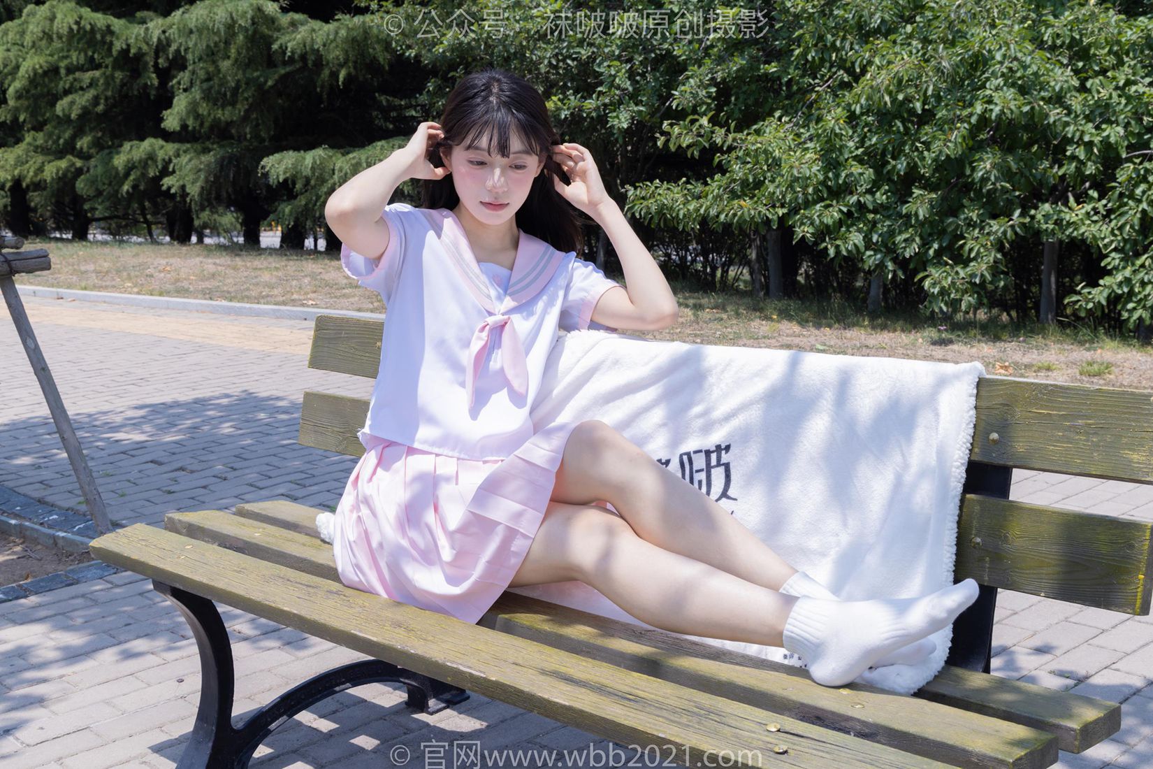 图片[62]-[BoBoSocks袜啵啵]NO.399 糯米-皮鞋、白棉袜、jk制服[145P] – 速更版-美库