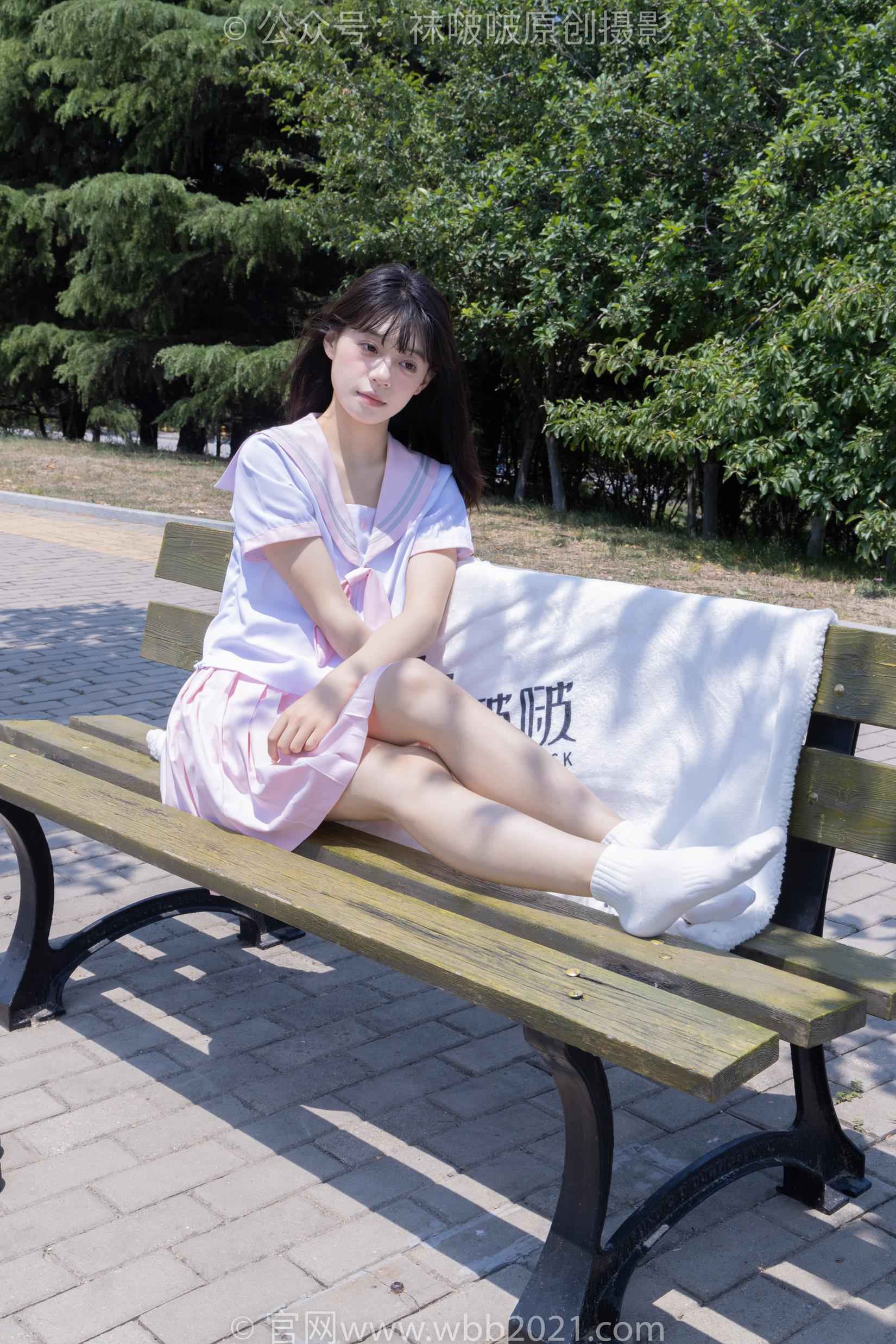 图片[63]-[BoBoSocks袜啵啵]NO.399 糯米-皮鞋、白棉袜、jk制服[145P] – 速更版-美库