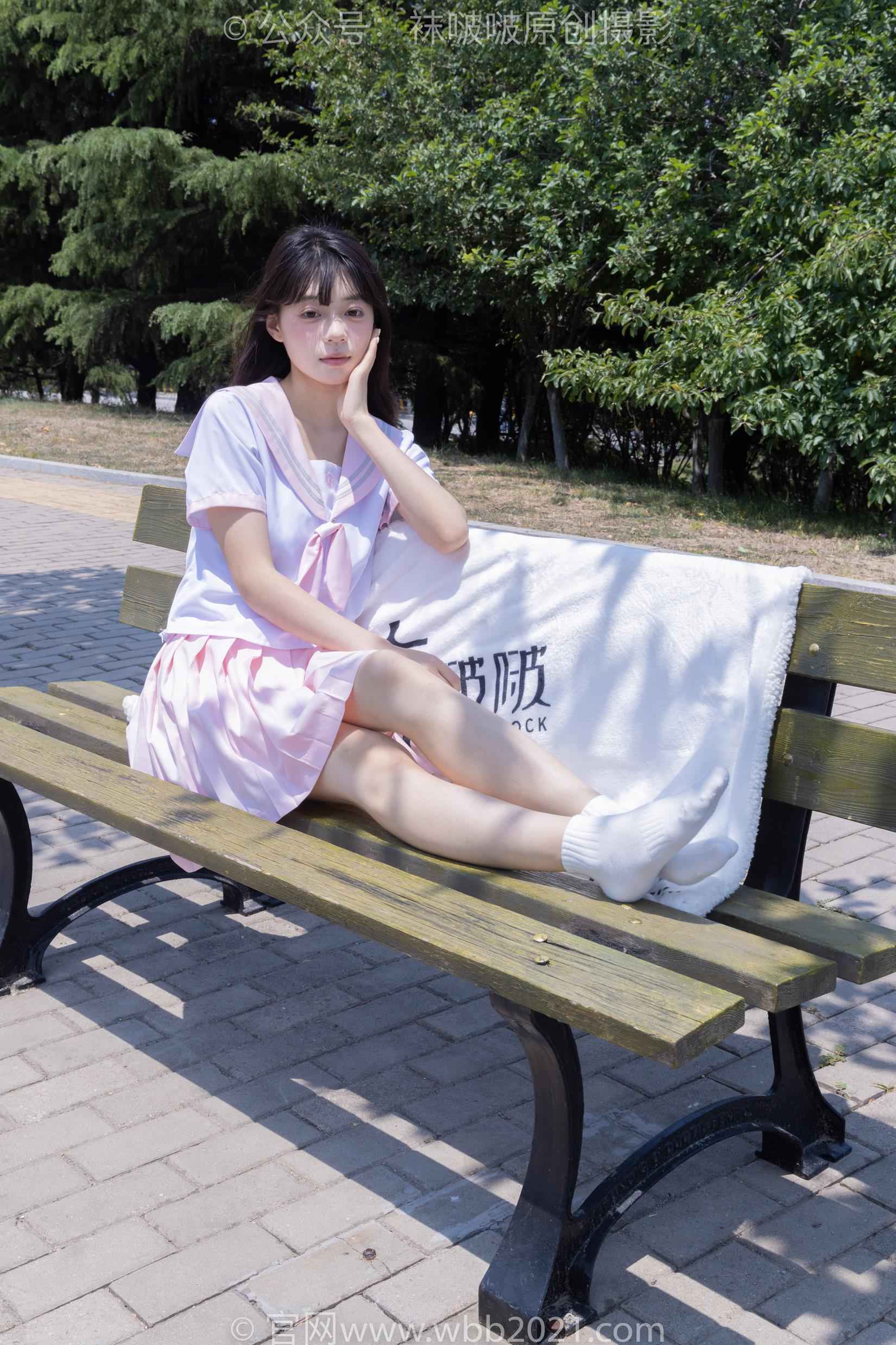 图片[65]-[BoBoSocks袜啵啵]NO.399 糯米-皮鞋、白棉袜、jk制服[145P] – 速更版-美库