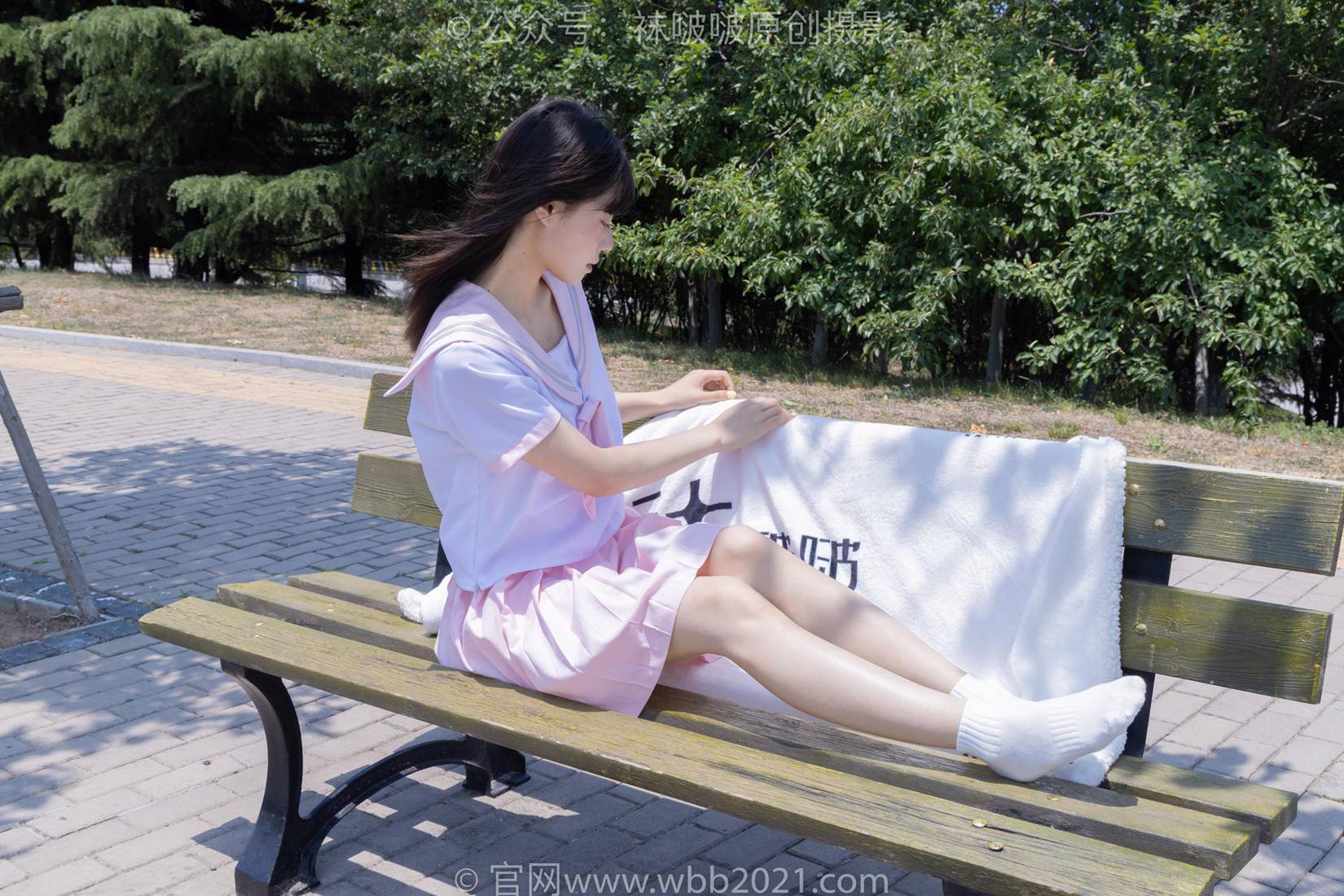 图片[67]-[BoBoSocks袜啵啵]NO.399 糯米-皮鞋、白棉袜、jk制服[145P] – 速更版-美库