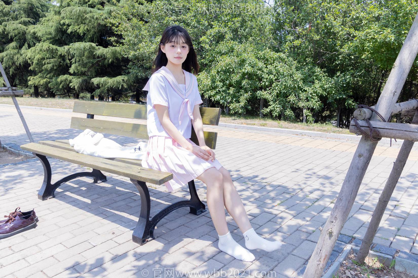 图片[93]-[BoBoSocks袜啵啵]NO.399 糯米-皮鞋、白棉袜、jk制服[145P] – 速更版-美库