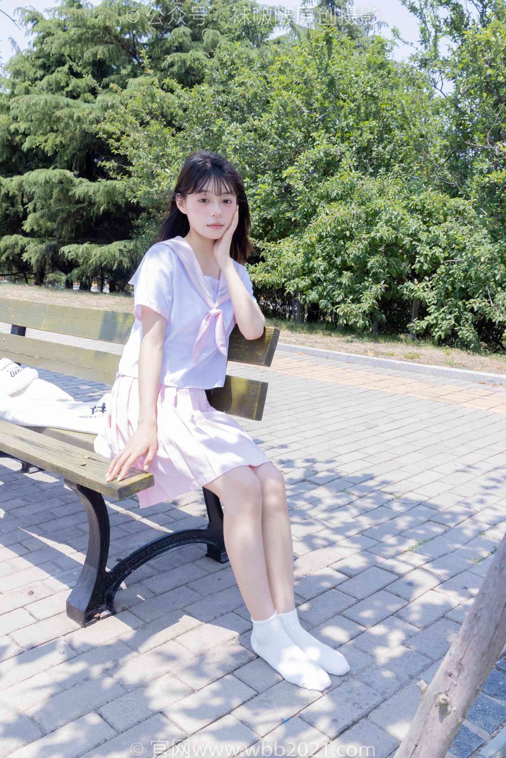 图片[95]-[BoBoSocks袜啵啵]NO.399 糯米-皮鞋、白棉袜、jk制服[145P] – 速更版-美库