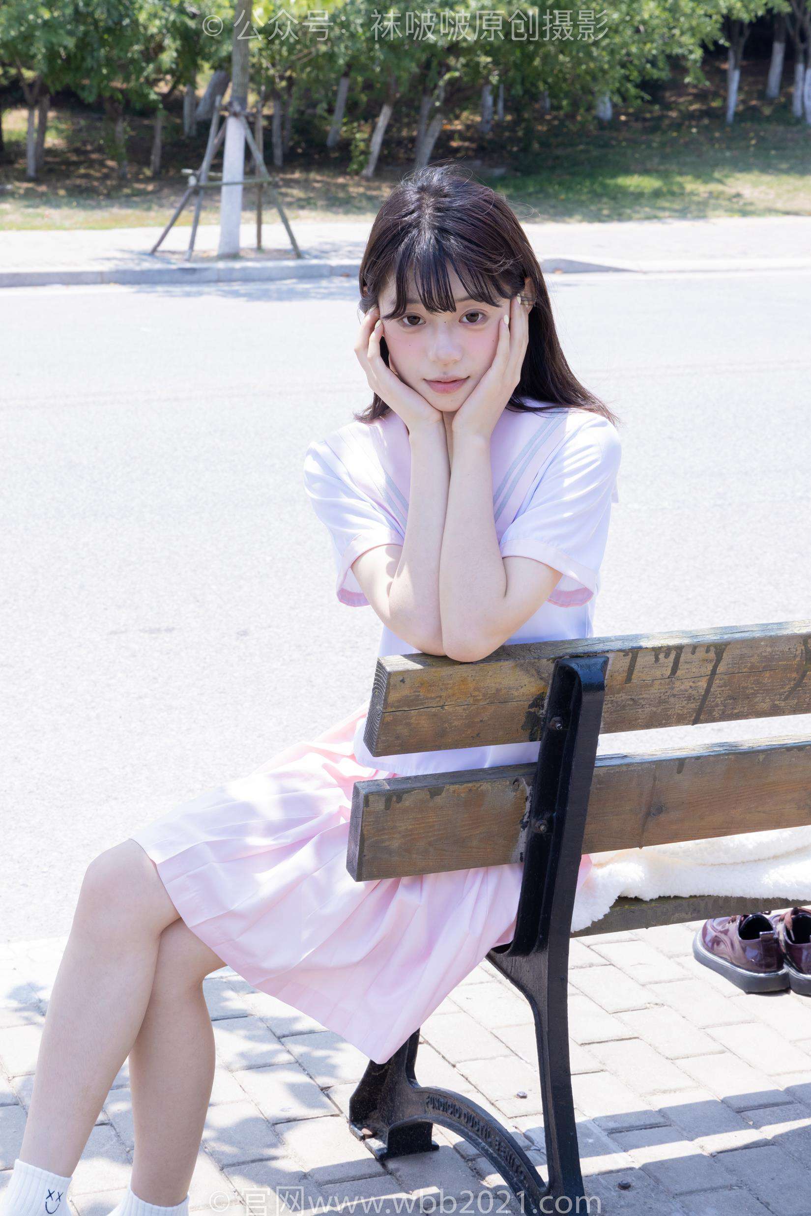 图片[106]-[BoBoSocks袜啵啵]NO.399 糯米-皮鞋、白棉袜、jk制服[145P] – 速更版-美库