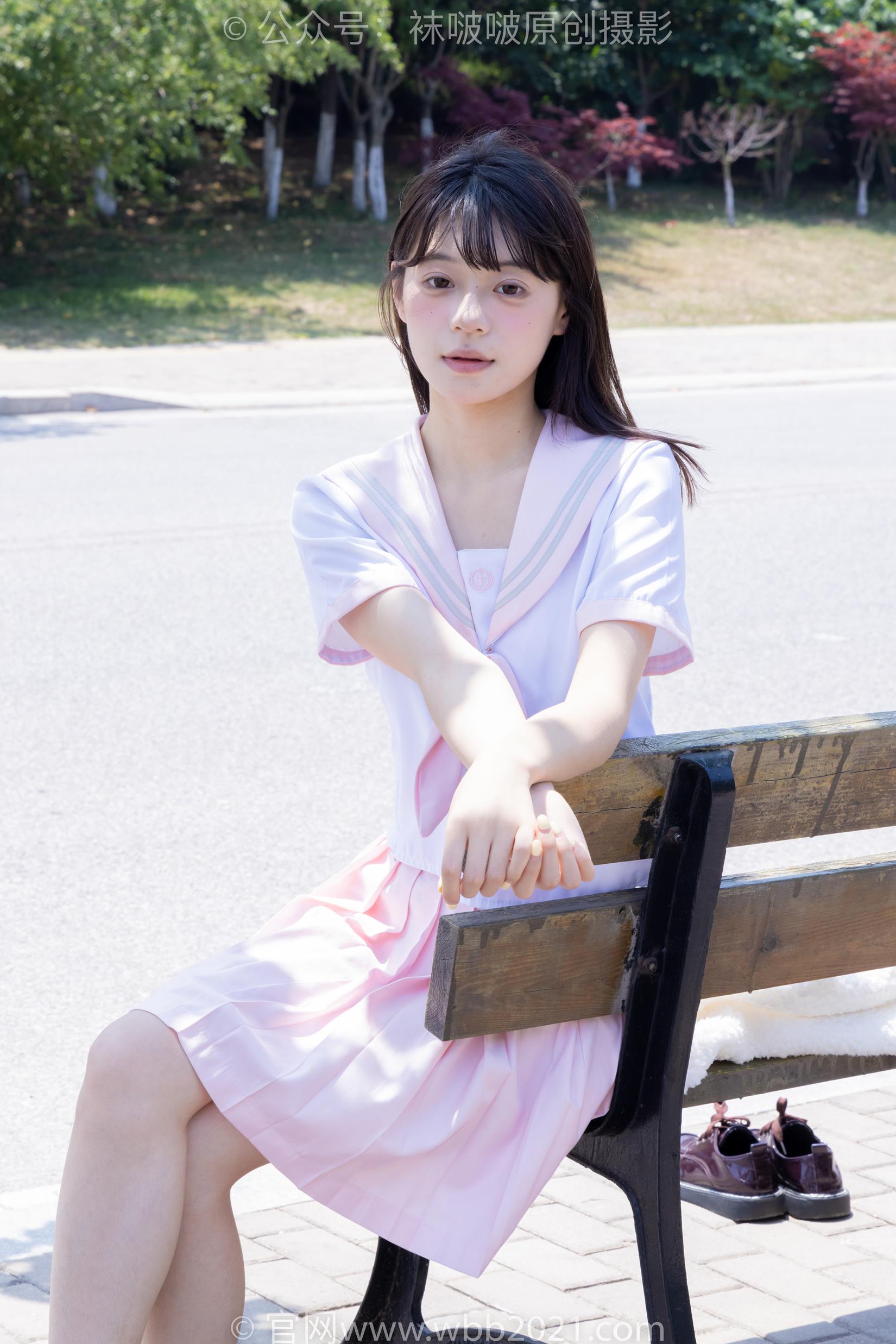 图片[108]-[BoBoSocks袜啵啵]NO.399 糯米-皮鞋、白棉袜、jk制服[145P] – 速更版-美库