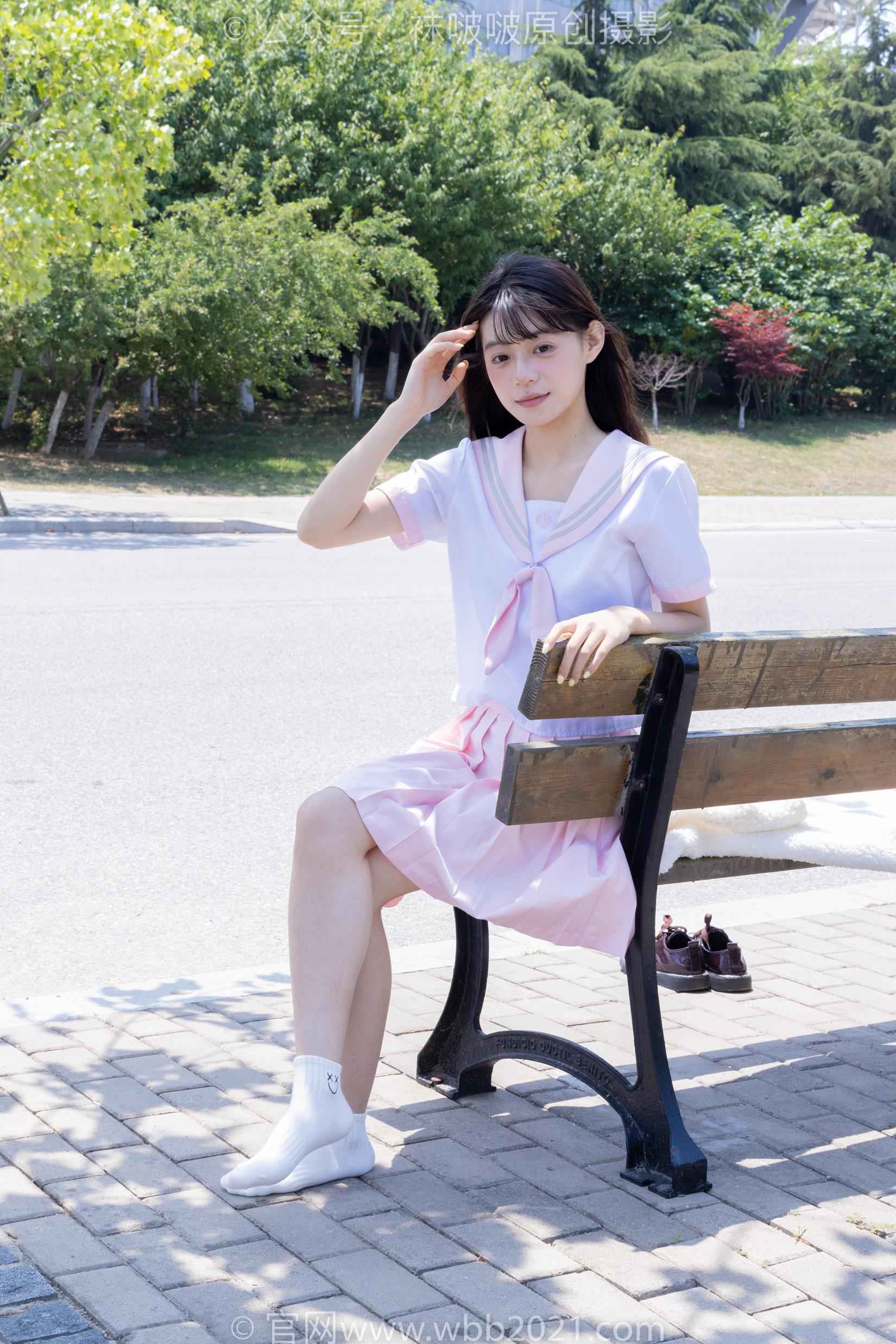 图片[111]-[BoBoSocks袜啵啵]NO.399 糯米-皮鞋、白棉袜、jk制服[145P] – 速更版-美库