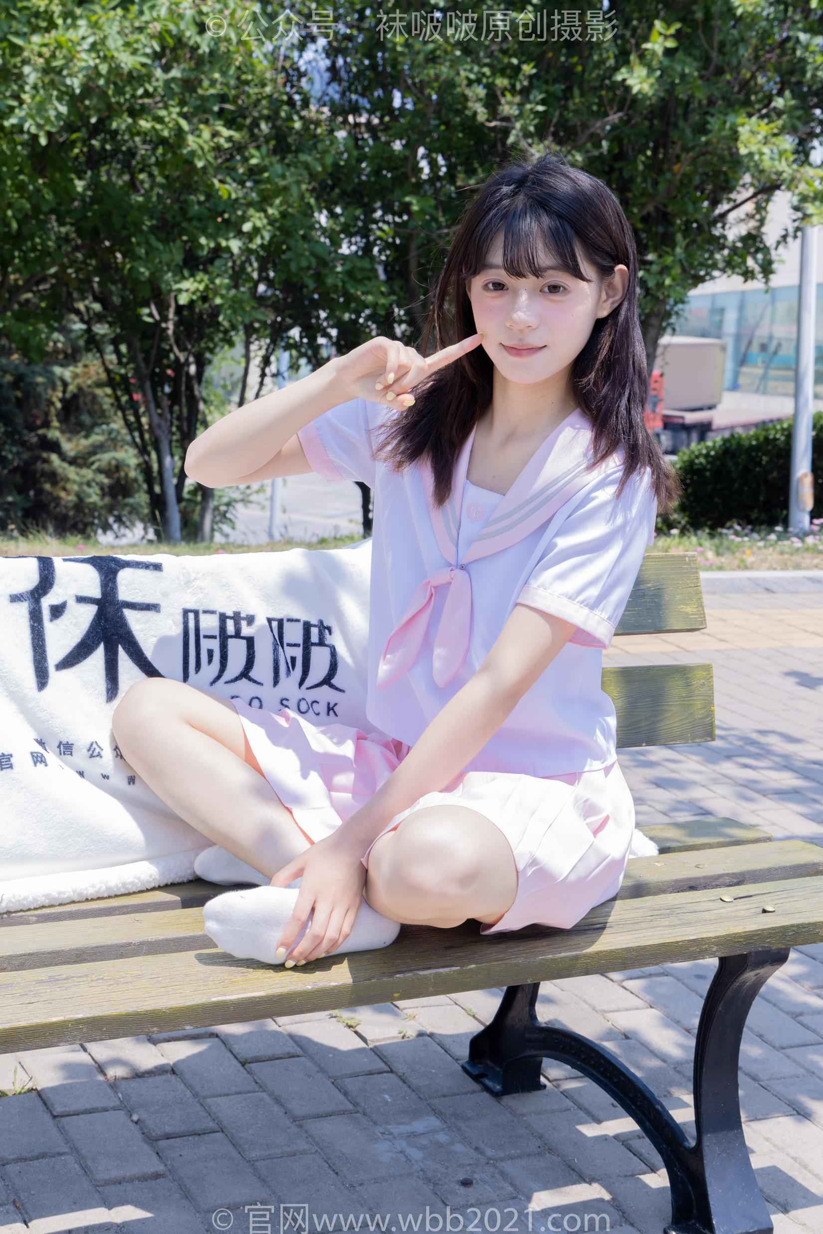 图片[124]-[BoBoSocks袜啵啵]NO.399 糯米-皮鞋、白棉袜、jk制服[145P] – 速更版-美库