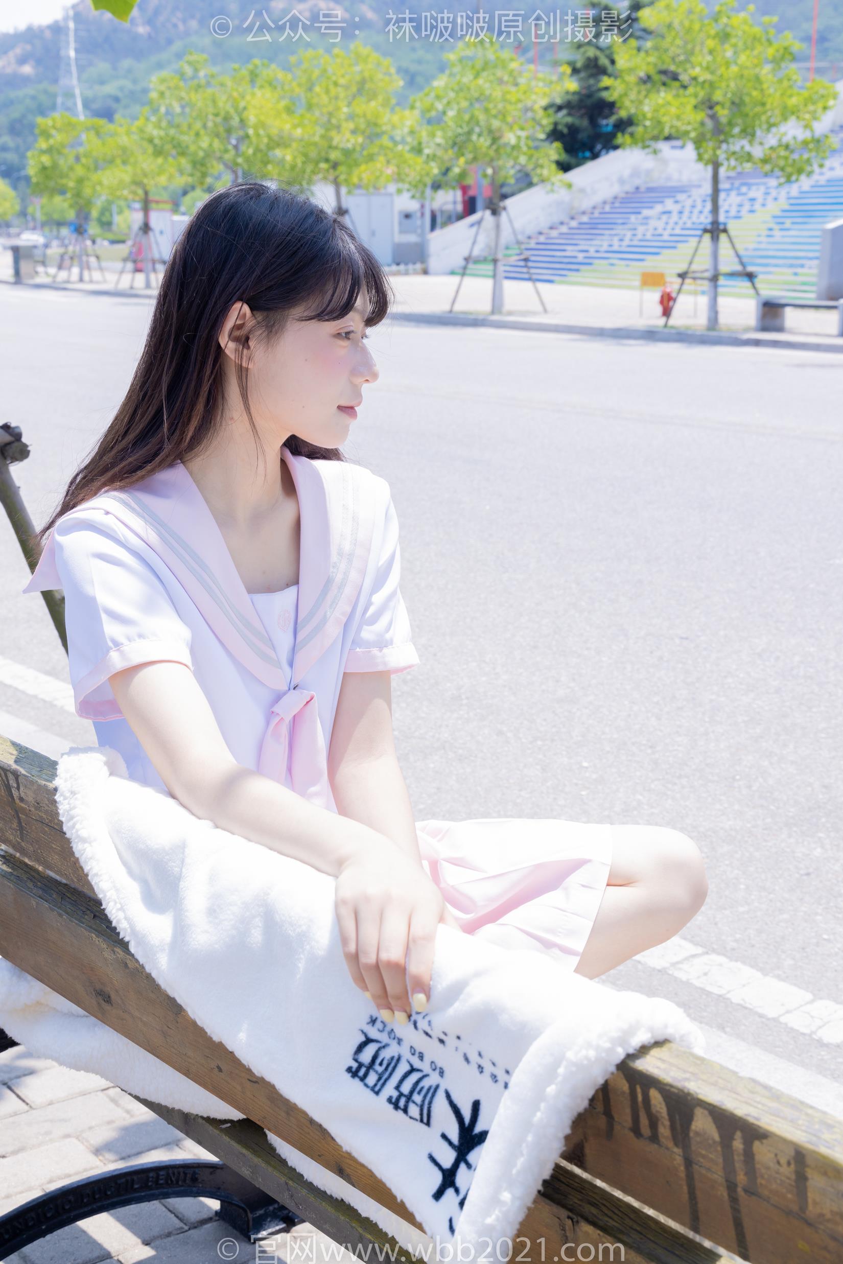 图片[129]-[BoBoSocks袜啵啵]NO.399 糯米-皮鞋、白棉袜、jk制服[145P] – 速更版-美库