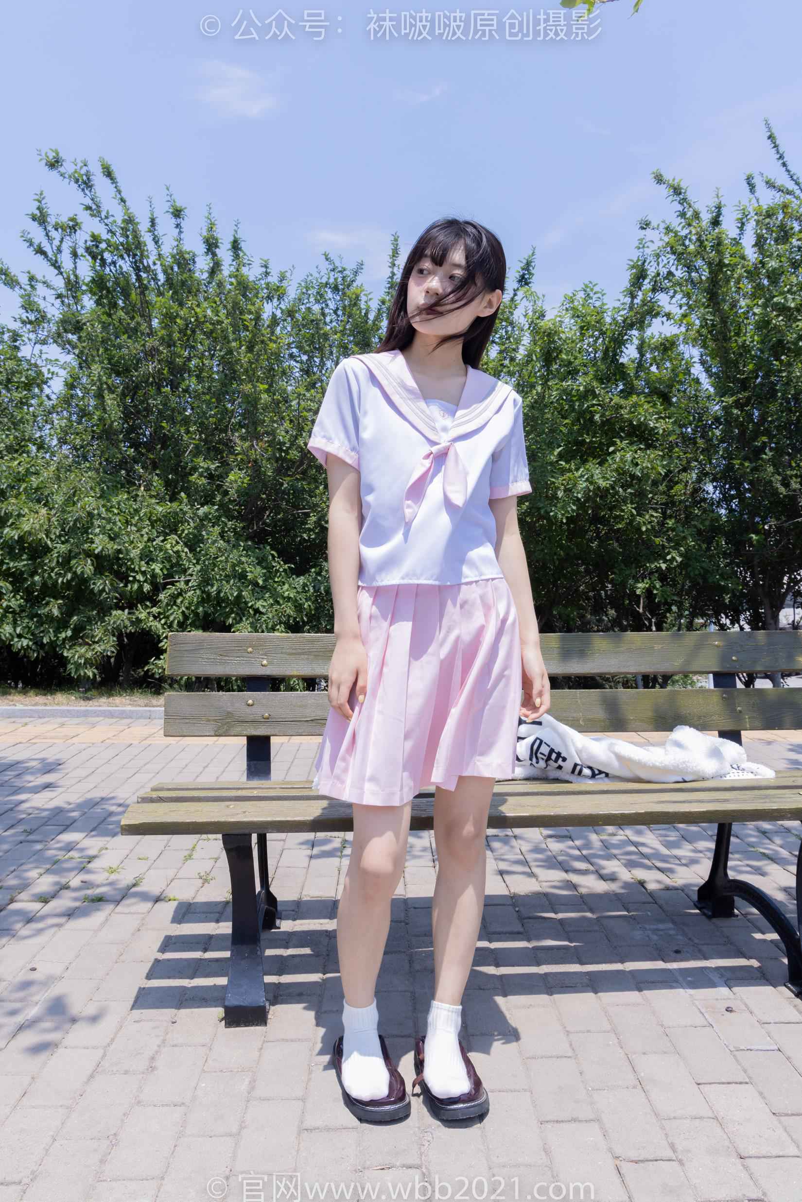 图片[140]-[BoBoSocks袜啵啵]NO.399 糯米-皮鞋、白棉袜、jk制服[145P] – 速更版-美库