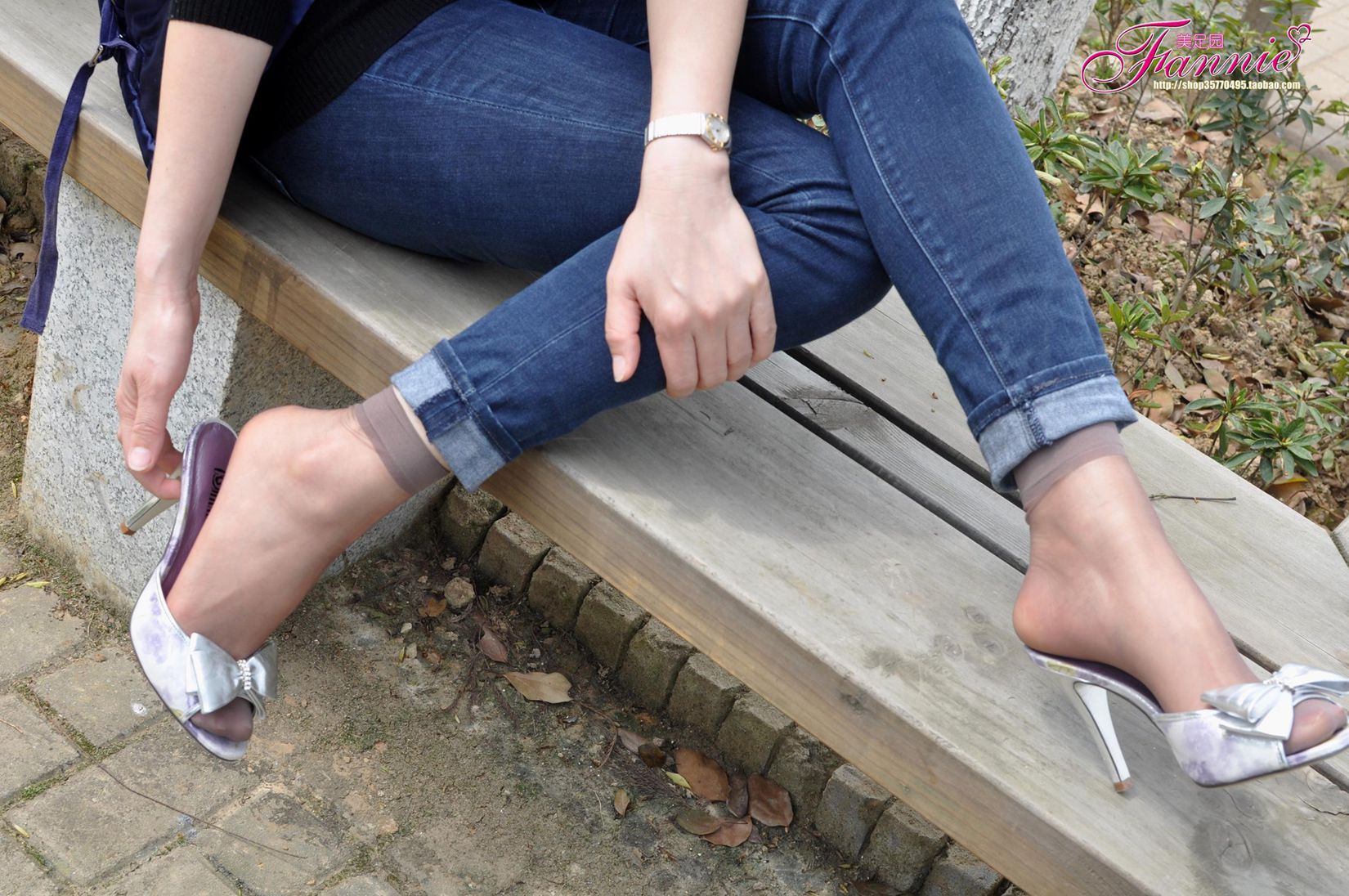 图片[10]-Fannie芬妮每足园 No.549 野草闲花蓬春生 凉拖灰丝[66P] – 速更版-美库